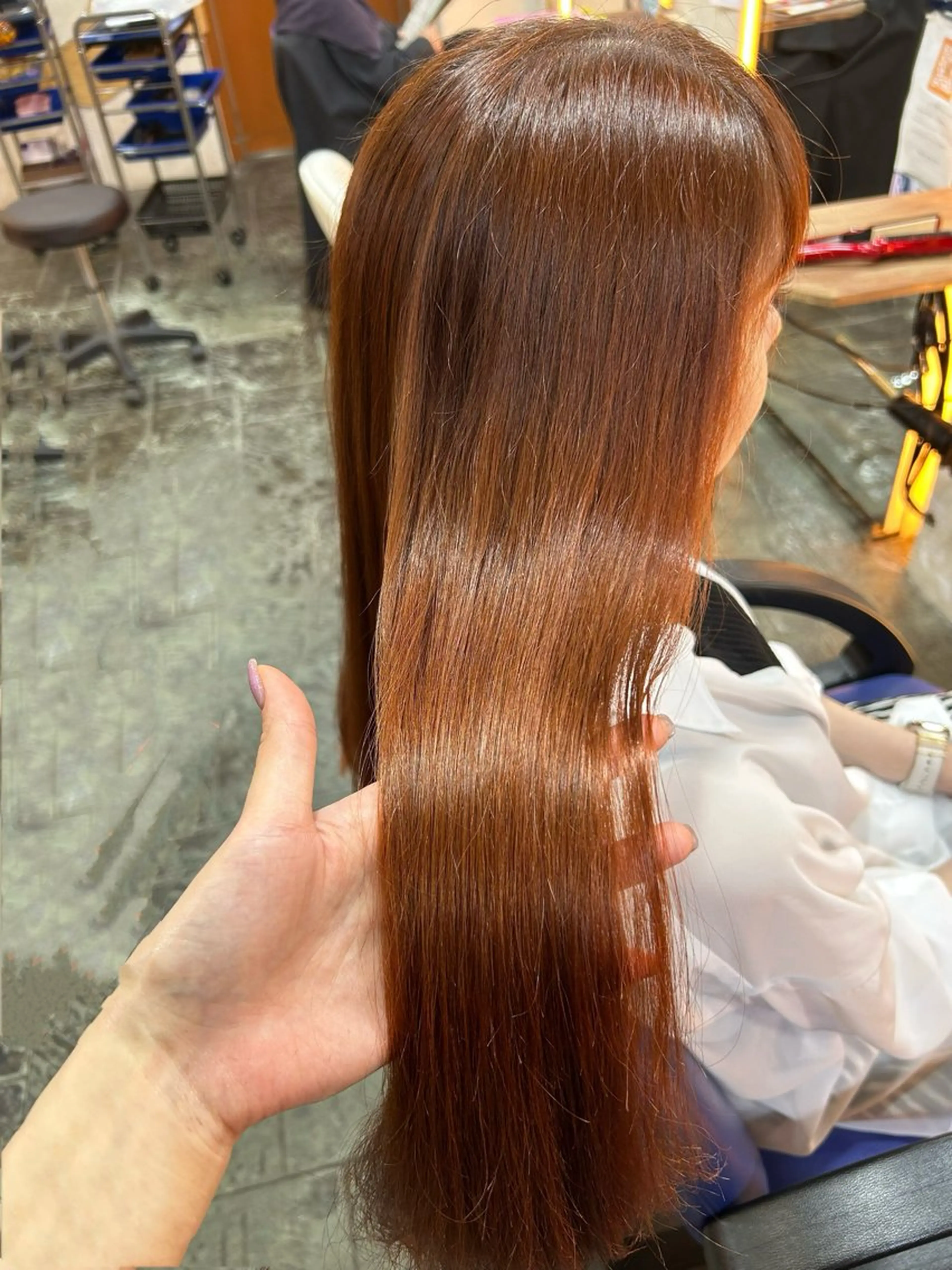 ロング カラー 鎌ヶ谷大仏フレスコ ✂︎　NATSUMIのヘアスタイル