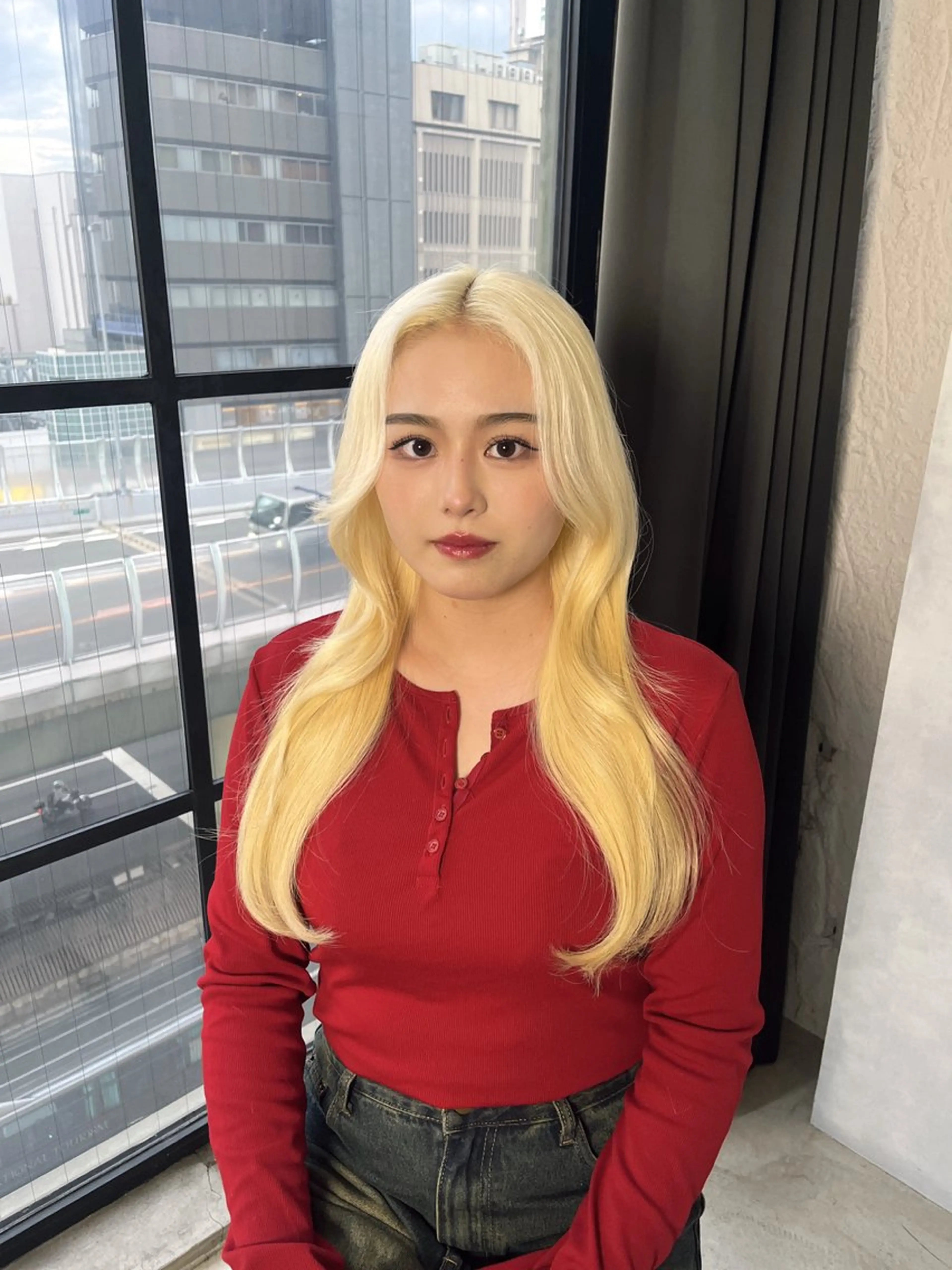 ロング ヘアカラー 🦋韓国ヘア💙 RUNAのヘアスタイル