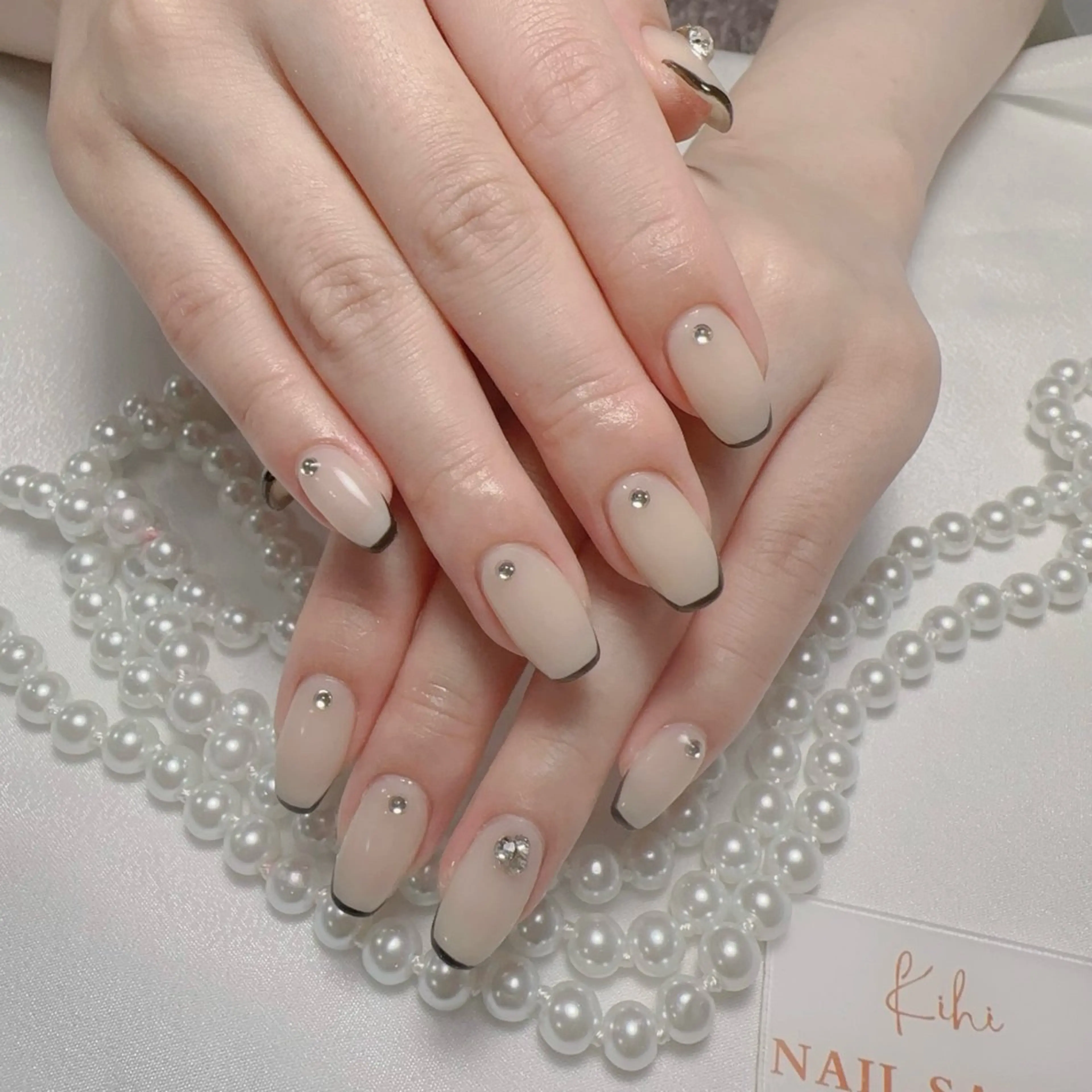 ネイル アートネイル フレンチネイル ジェルネイル グラデーション 韓国ネイル ハンドネイル 💕鈴木ユリ パラジェル/オフ無料のネイルデザイン