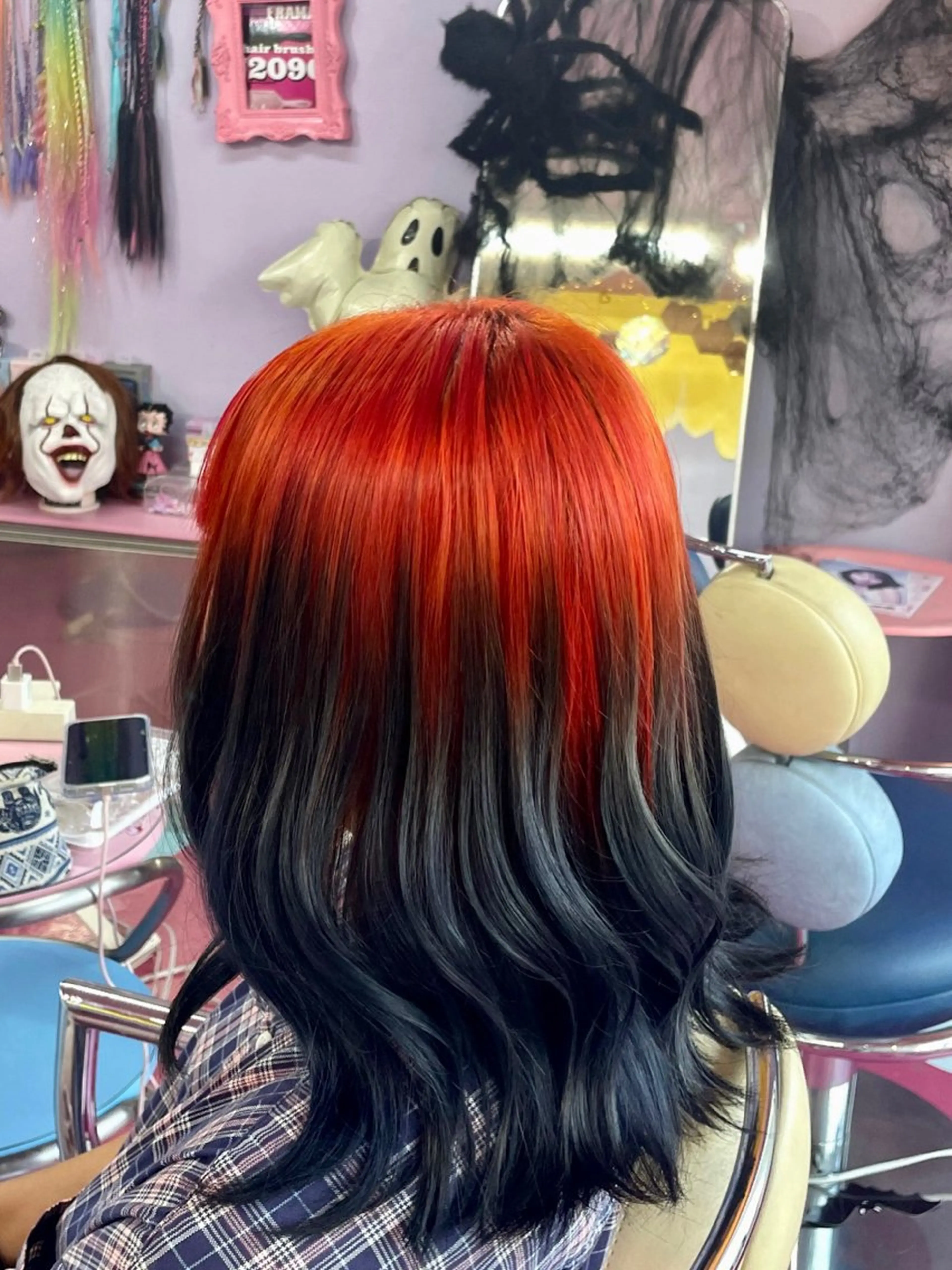 ミディアム カラー ヘアカラー 👽KINA👽 派手髪🦖💖✨のヘアスタイル