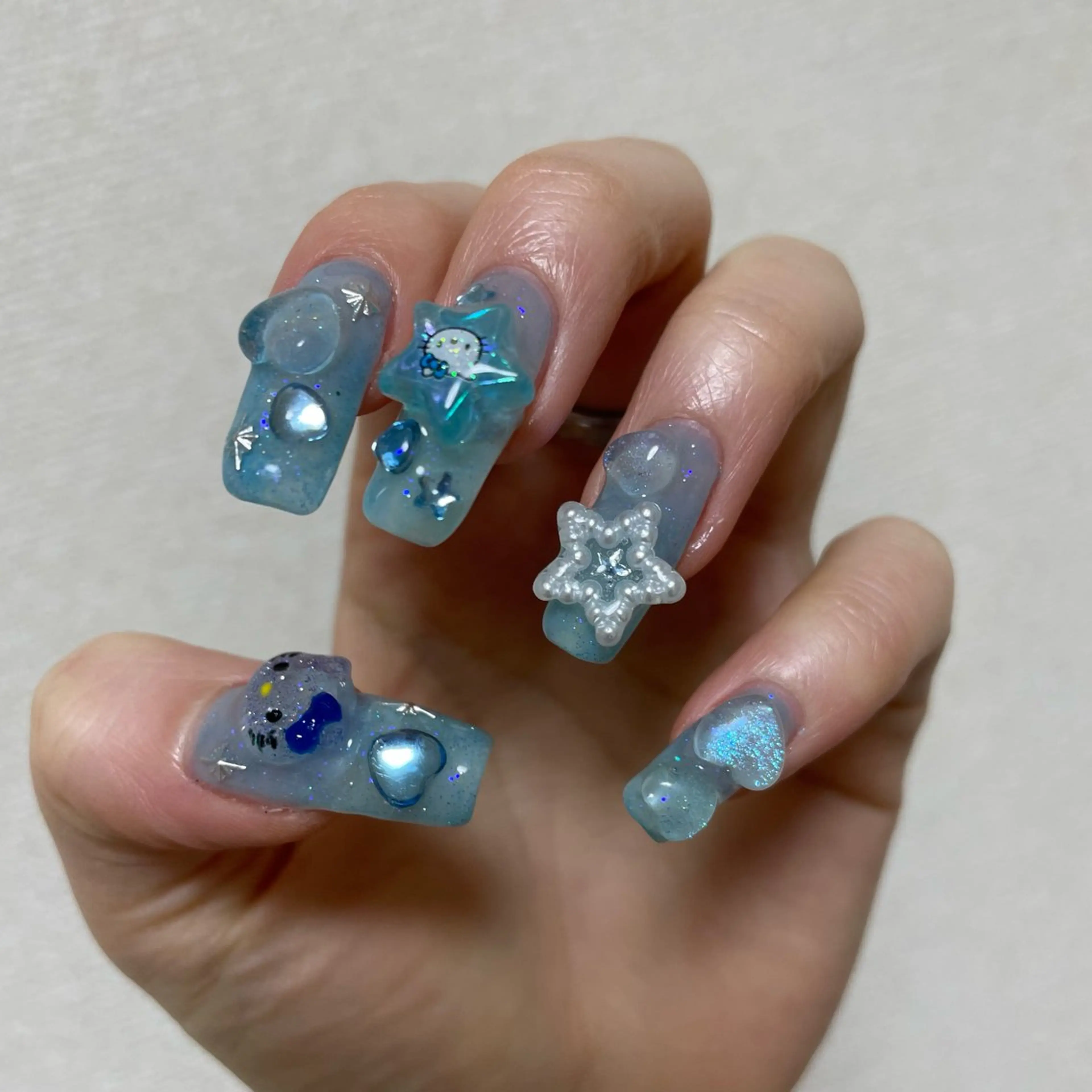 ネイル ハンドネイル GO TODAY 吉祥寺Glint所属・うの 韓国ﾈｲﾙ໒꒱⋆⭒˚のネイルデザイン