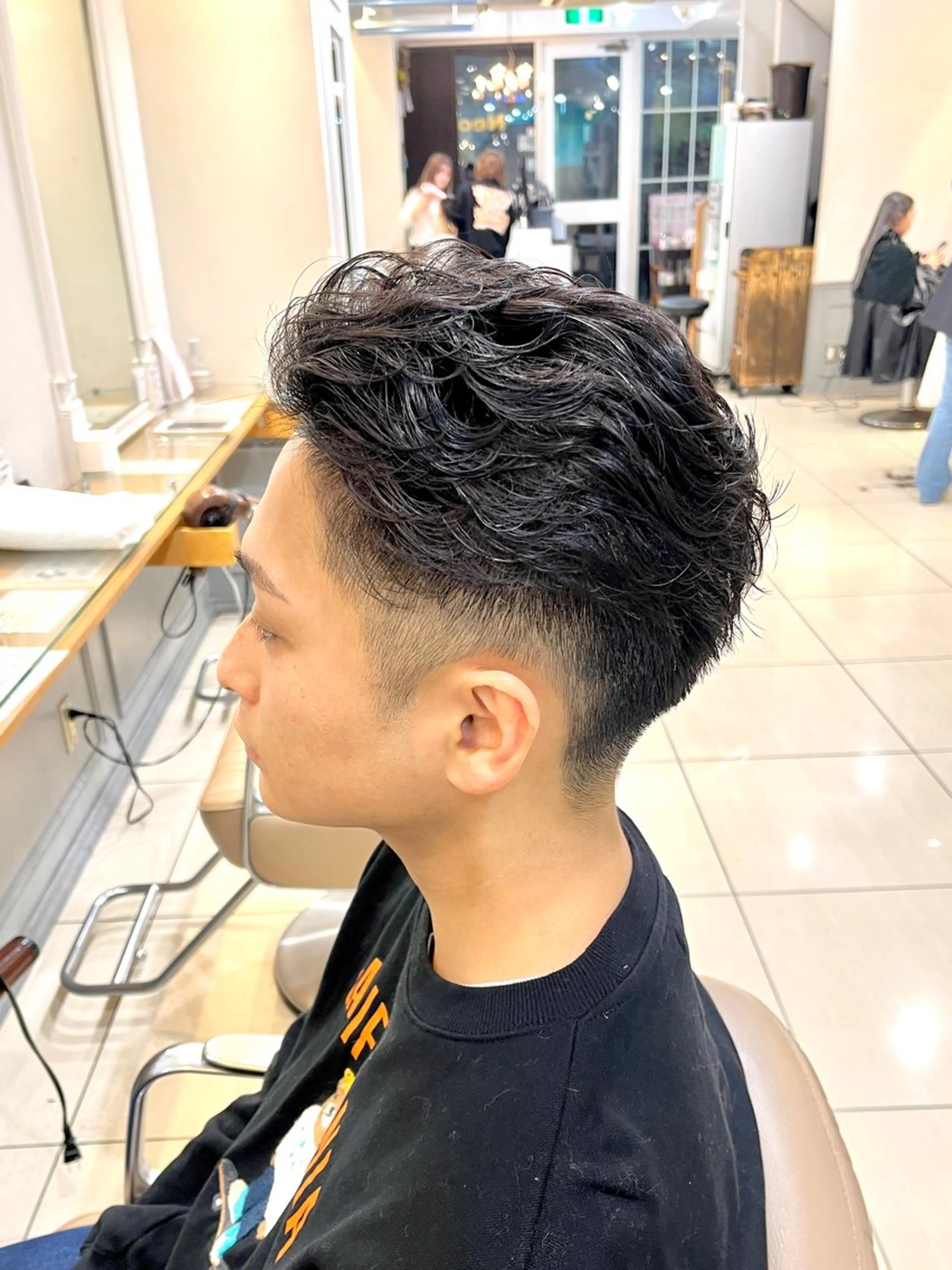 パーマ メンズ オールバック メンズパーマ カット パーマ メンズパーマ/ 横浜/佐藤桃香 🦥のヘアスタイル