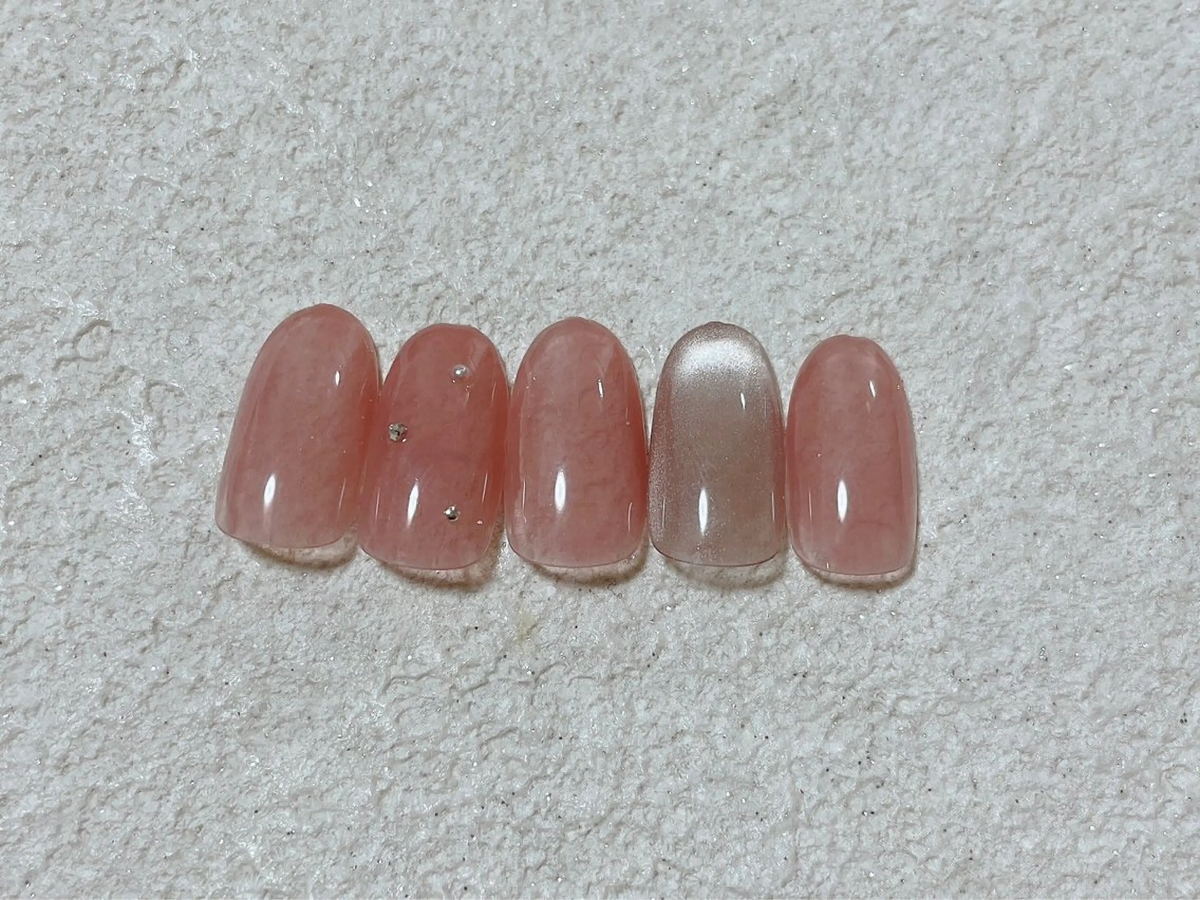 ネイル オーロラネイル フットネイル フレンチネイル ジェルネイル 韓国ネイル ハンドネイル kiki nail 二子玉川のネイルデザイン