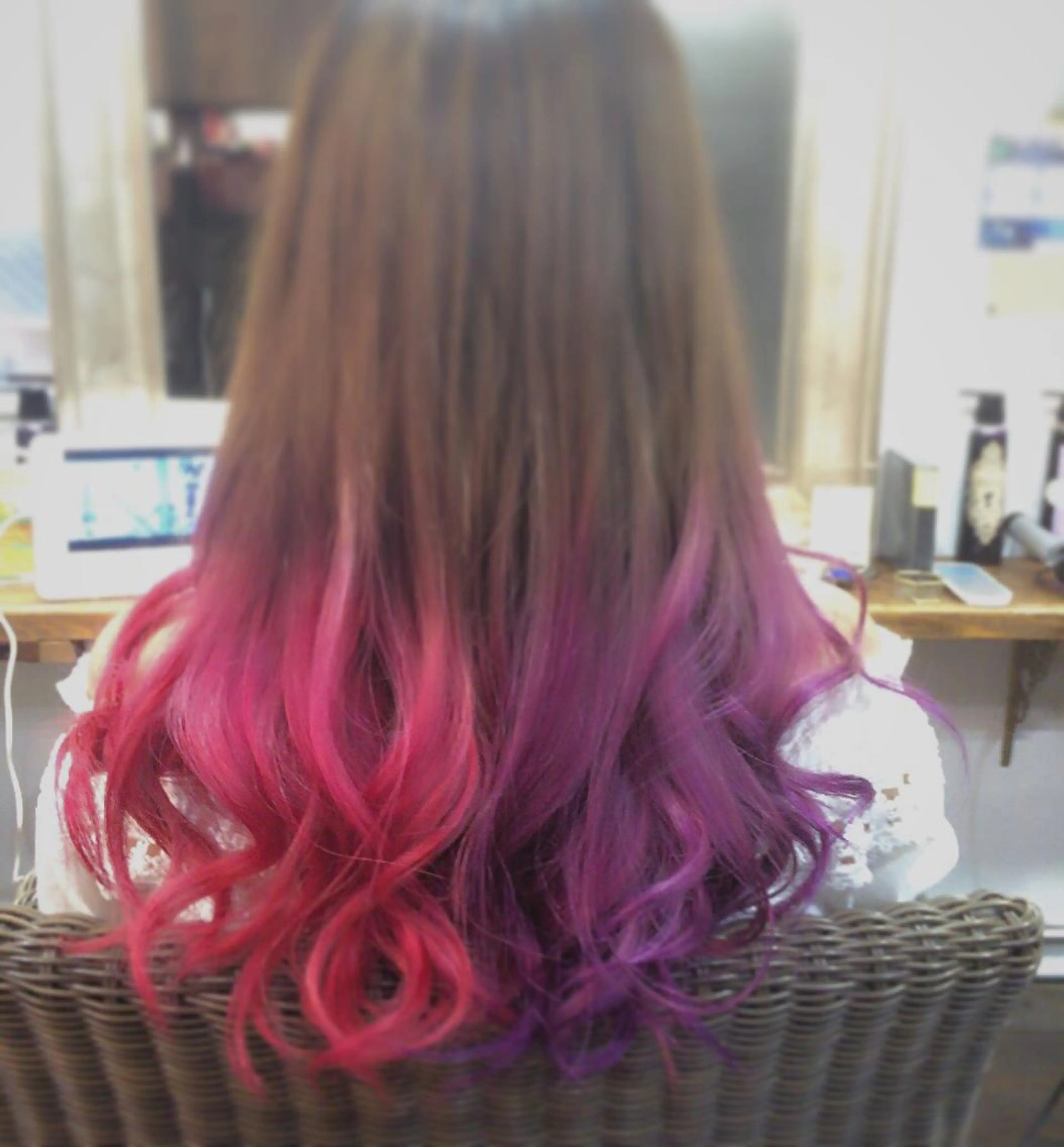 ミディアム セミロング ロング カラー 髪質改善×ハイトーン 中田啄也のヘアスタイル