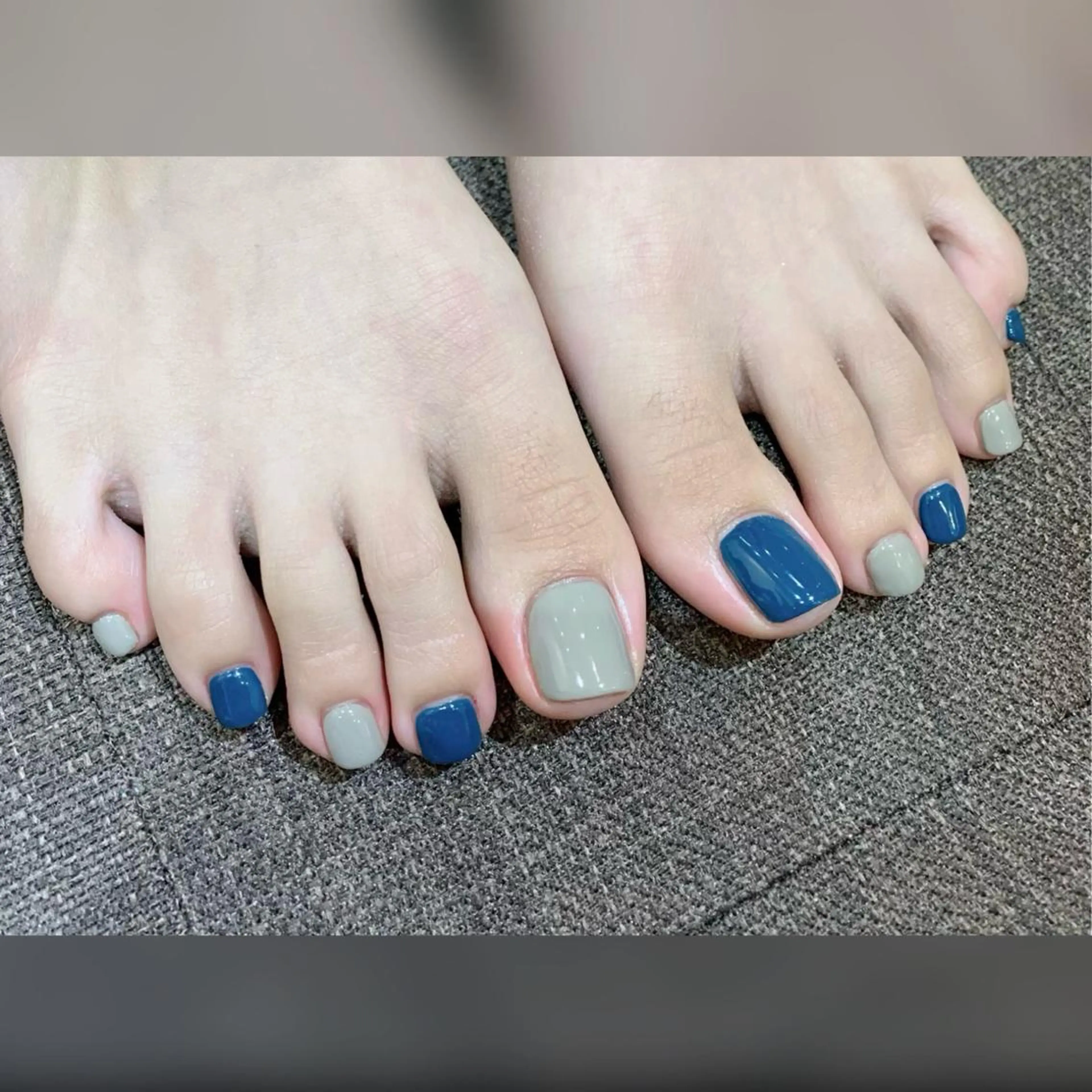 ネイル フットネイル フットネイル YUKIMO🍎名駅 /ニュアンスのネイルデザイン