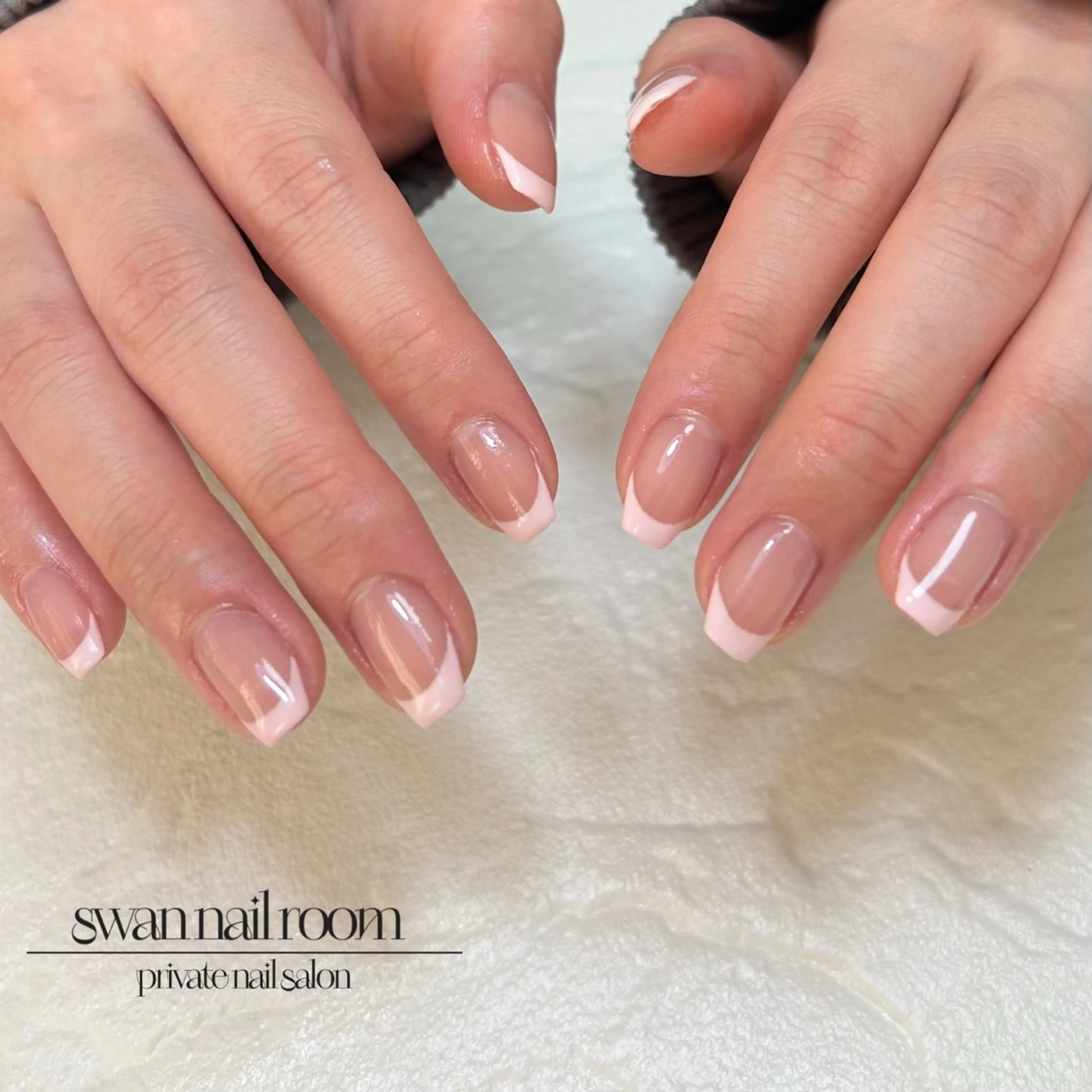 🧡ハンドネイル💅(オフ有りフレンチ)¥8,000の写真