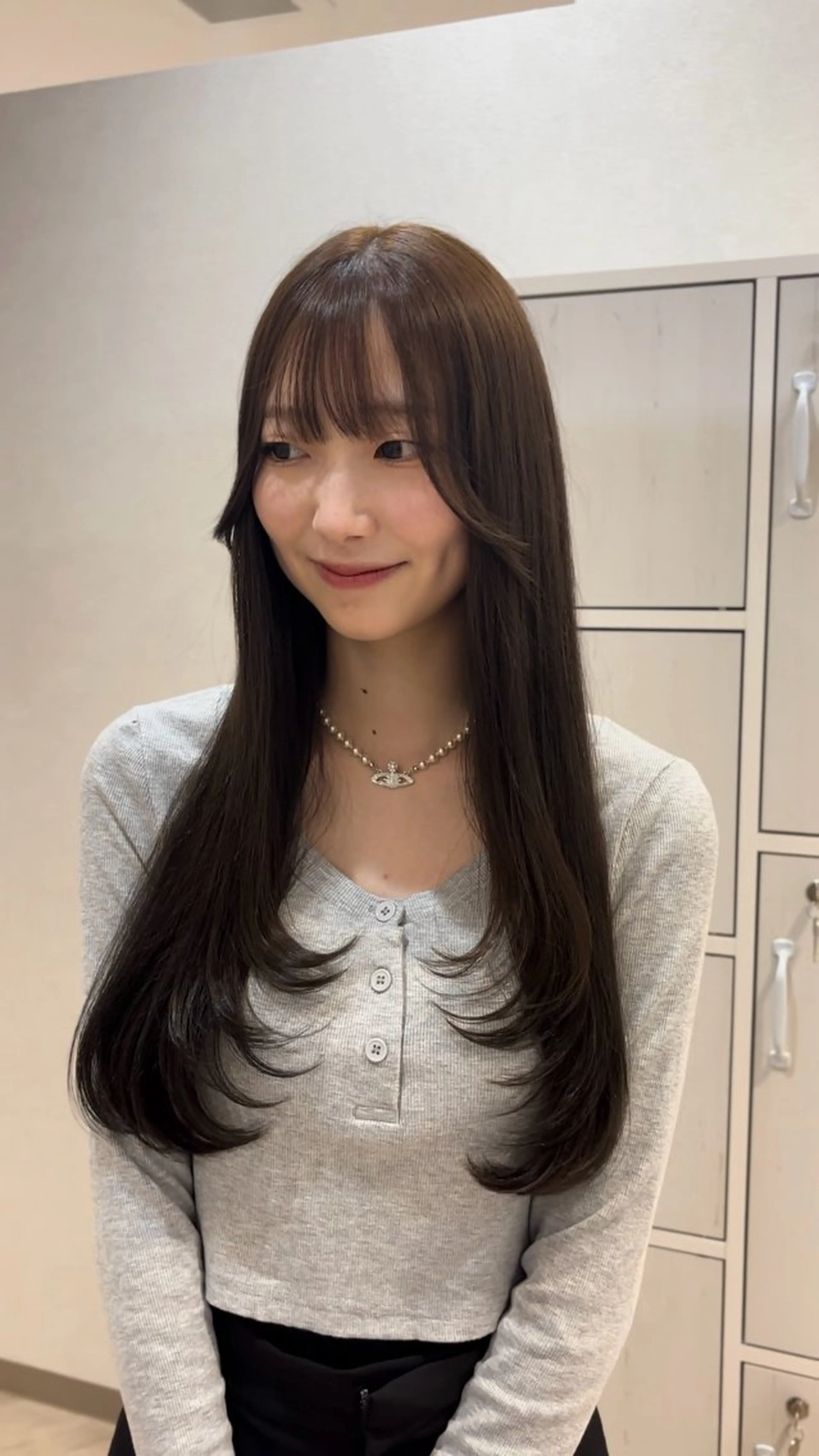 ロング カラー 透明感カラー 顔周りカット ヘアカラー トリートメント CHAINON×FeM#所属・名駅/sHiHo/透 明感カラー✨🎀/のヘアスタイル