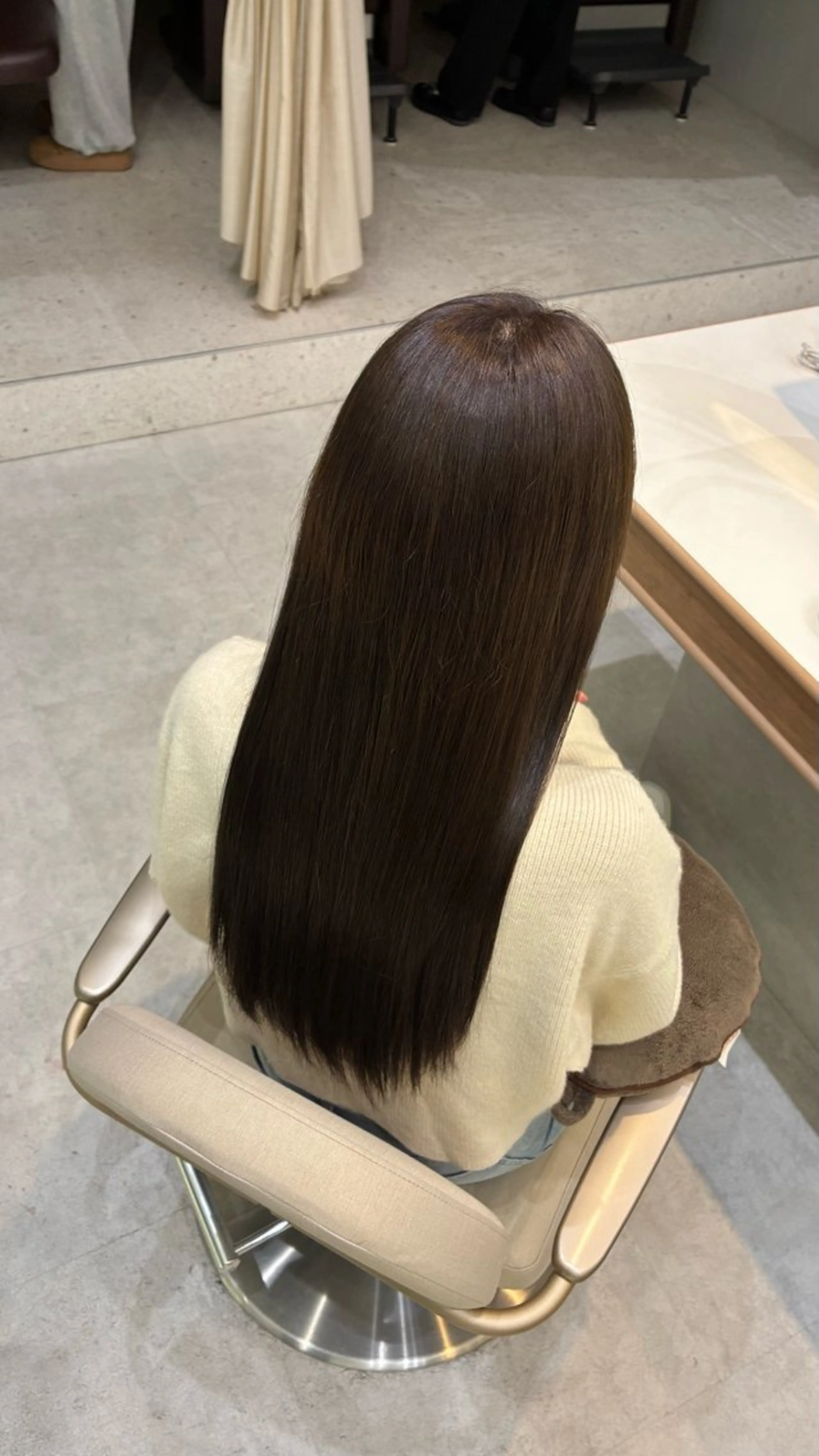 ロング カラー ヘアカラー トリートメント ハイトーン/韓国ヘア sena🩵のヘアスタイル