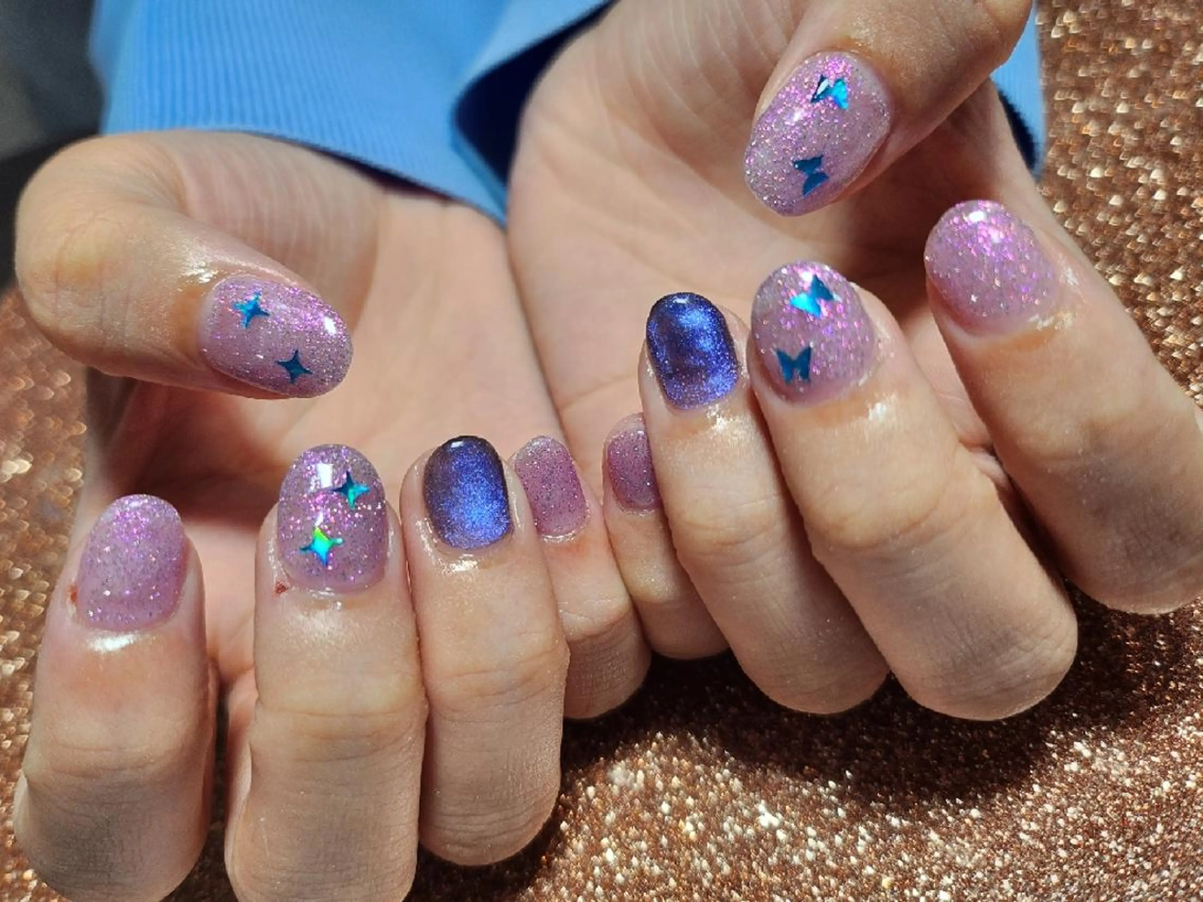 ネイル ハンドネイル 💜bora .のネイルデザイン