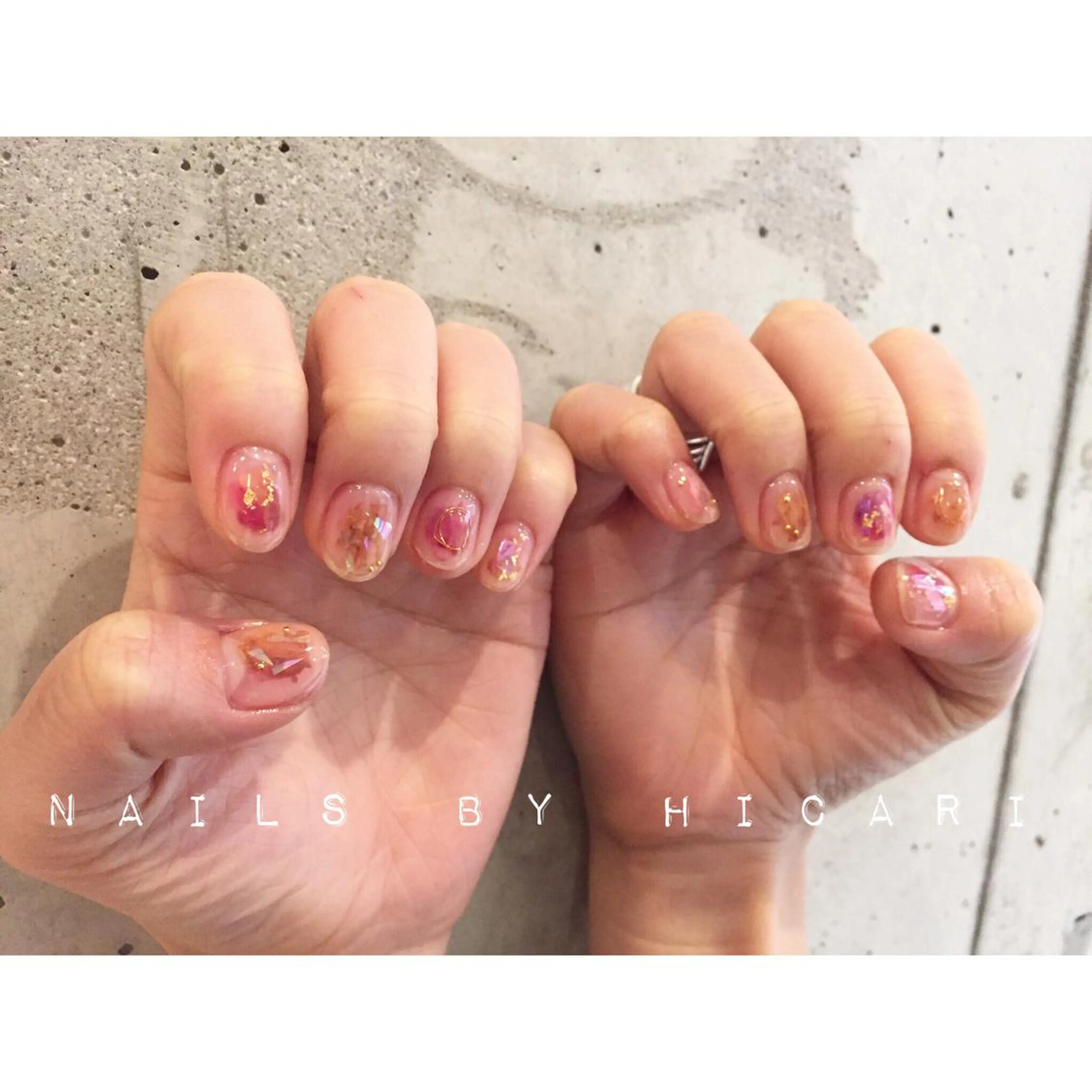 カラー ネイル マツエク・マツパ illum hicariのネイルデザイン