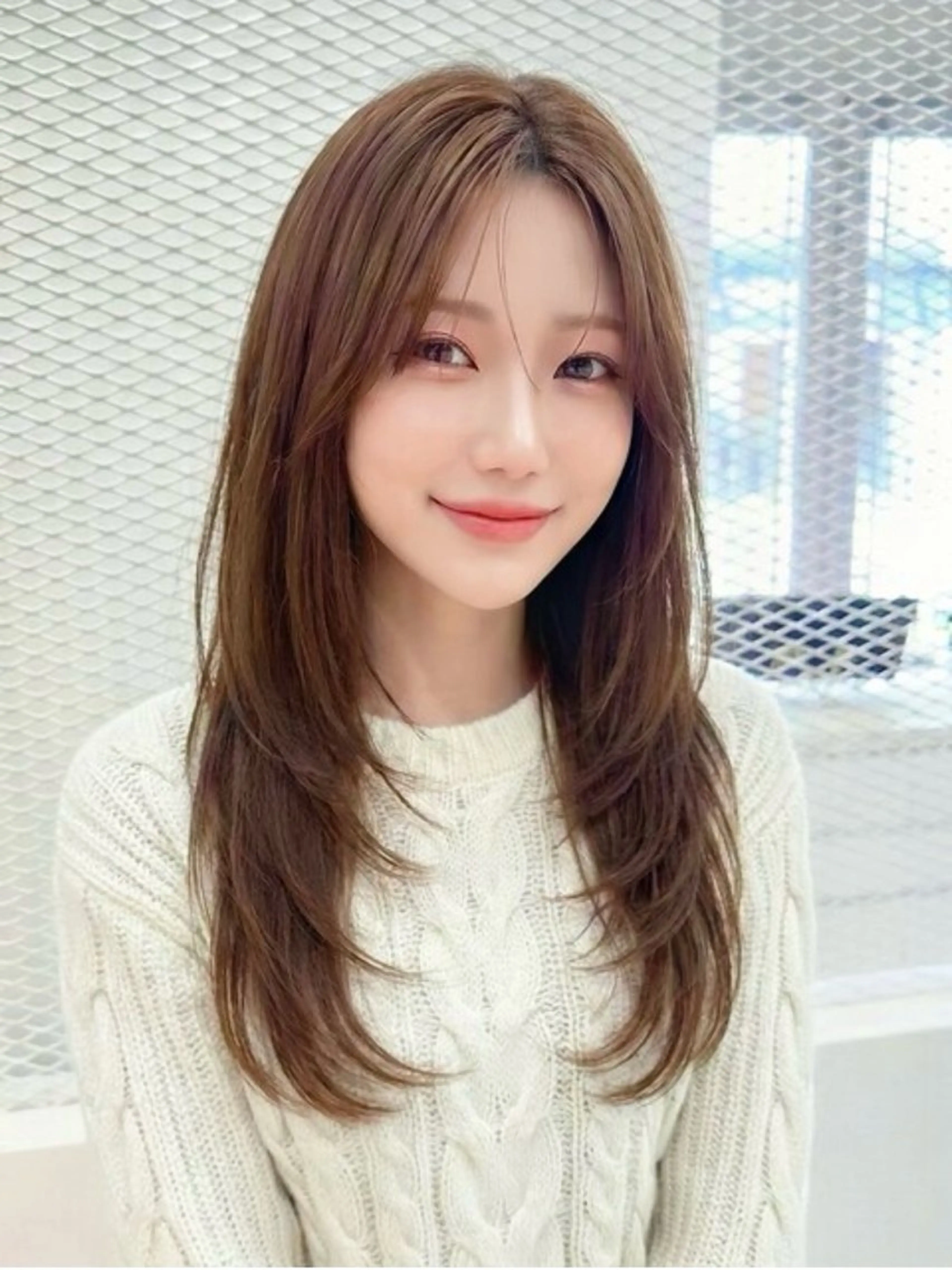 ロング 木田 真菜のヘアスタイル