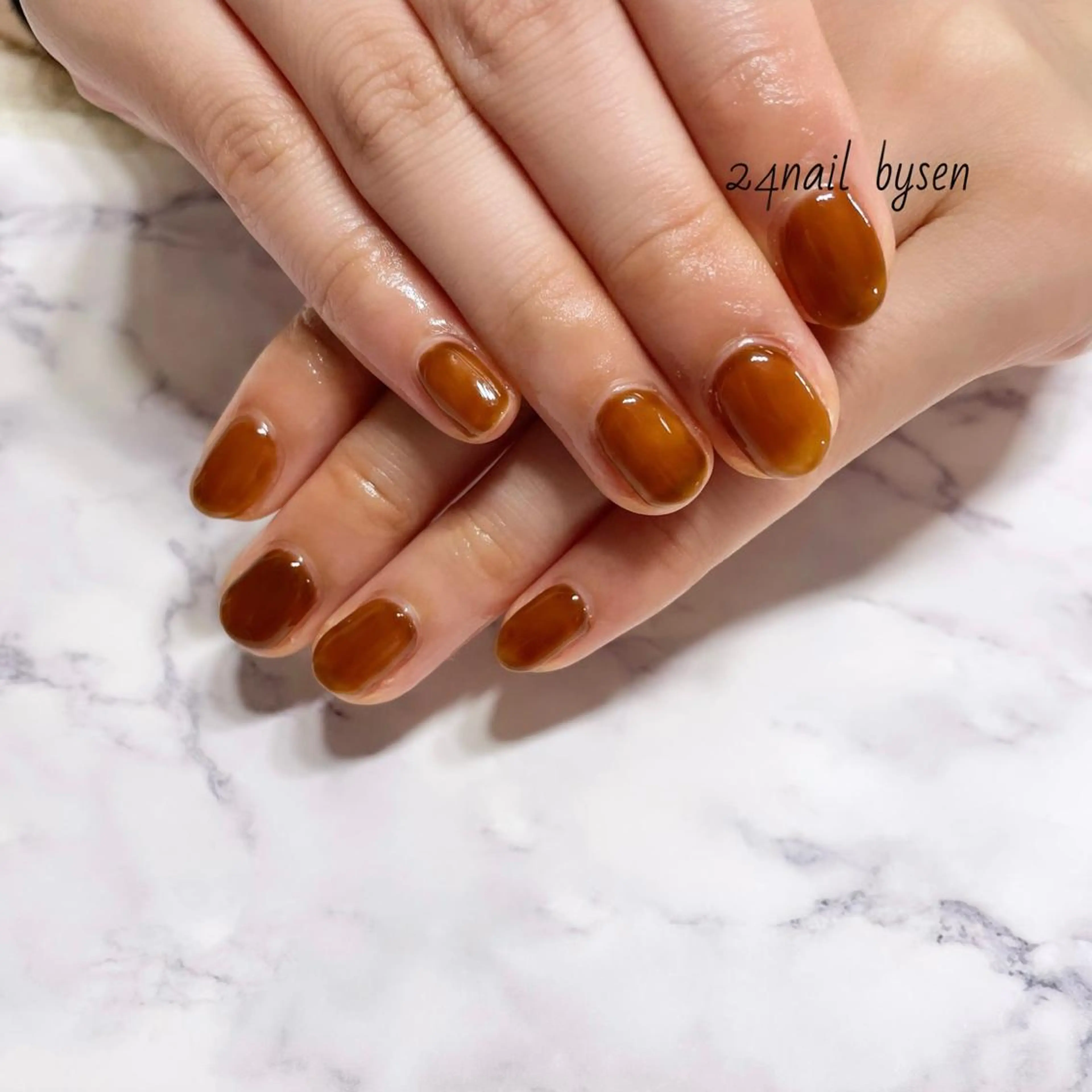 ネイル ワンカラーネイル ハンドネイル Atelier by 24nail/Ayaのネイルデザイン