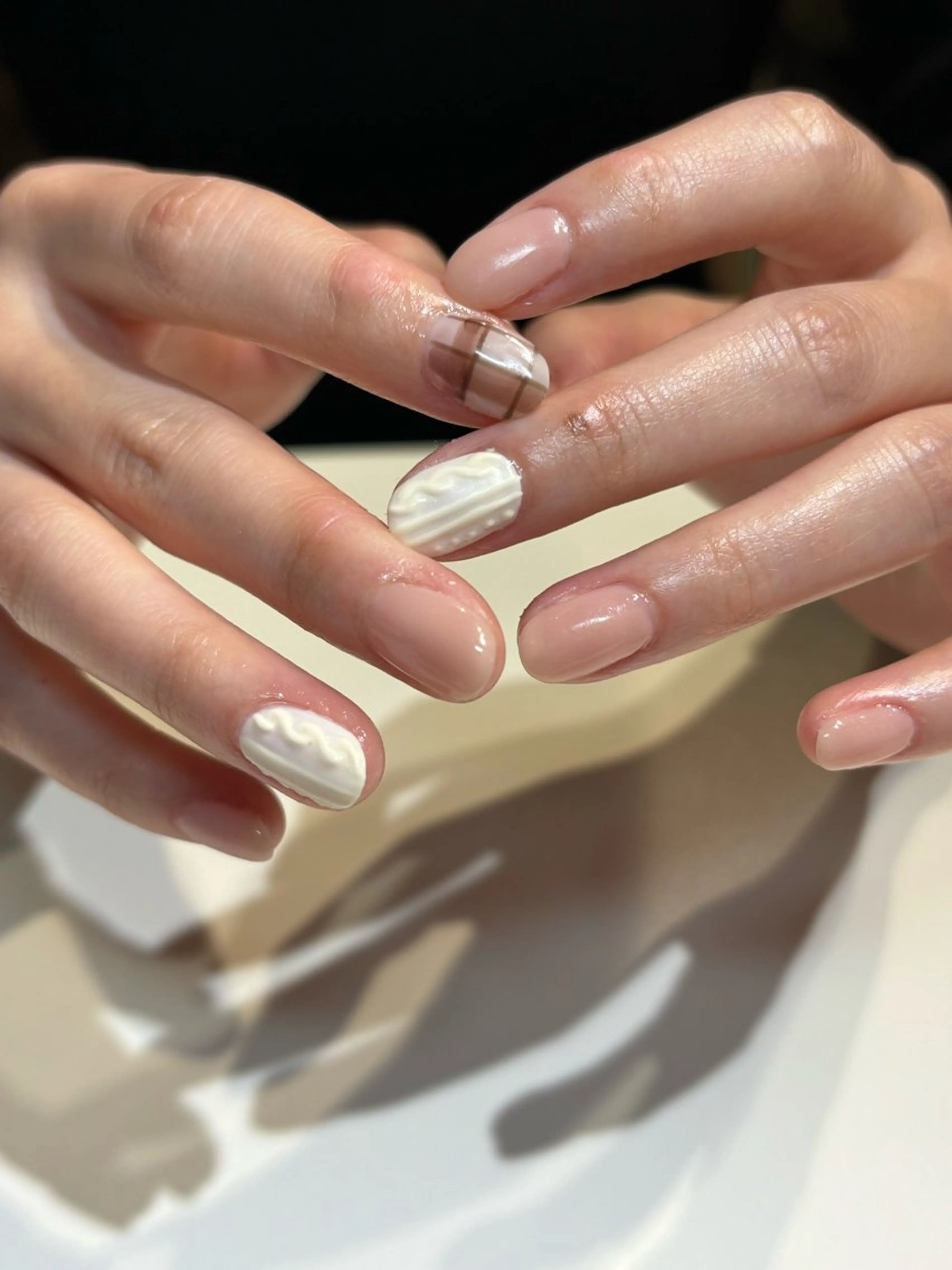 ネイル フットネイル フレンチネイル ジェルネイル グラデーション マグネットネイル ハンドネイル ヘアー.ネイル二刀流 misa🫧のヘアスタイル