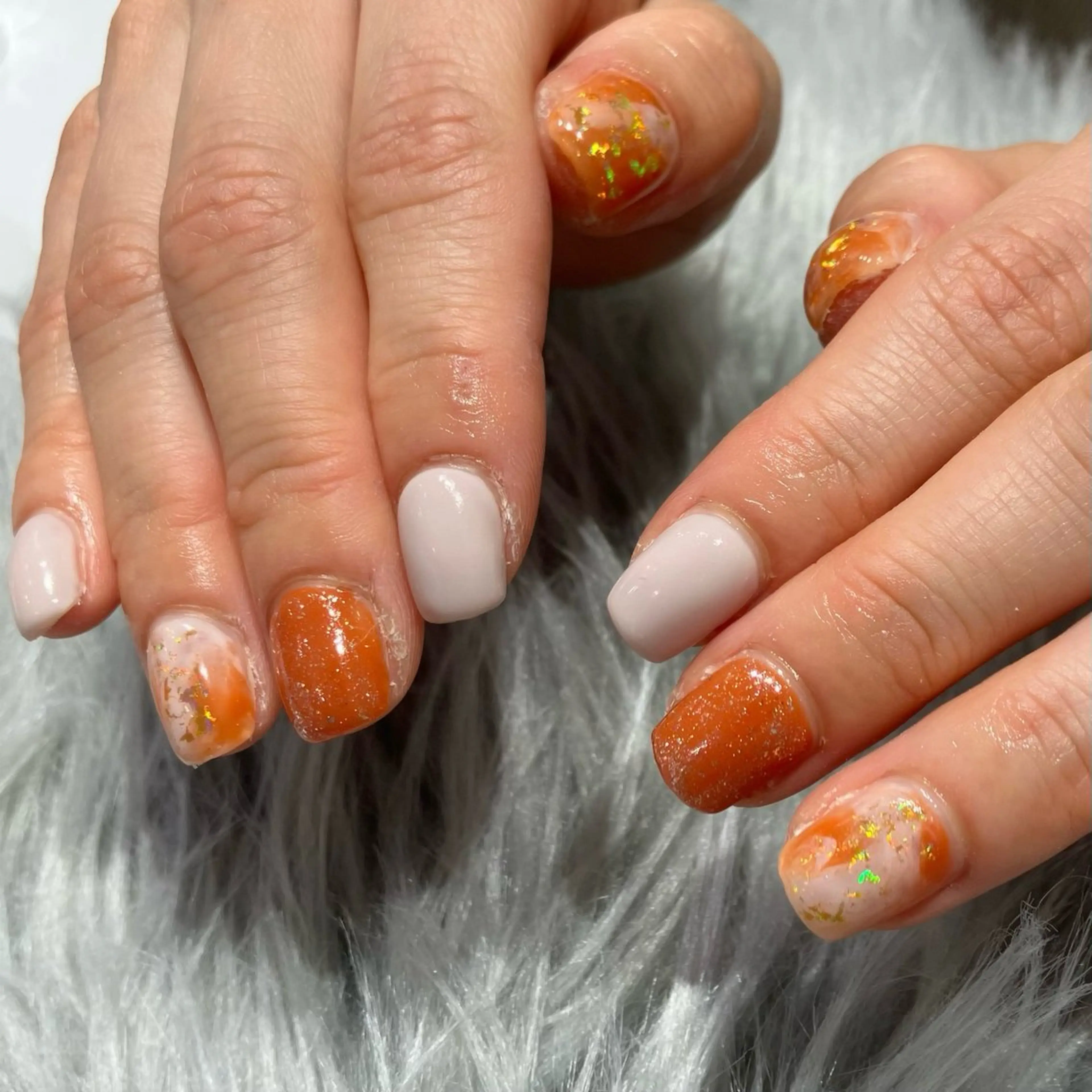 ネイル ニュアンスネイル ハンドネイル はあとねいる筑紫口店 wakakoのネイルデザイン