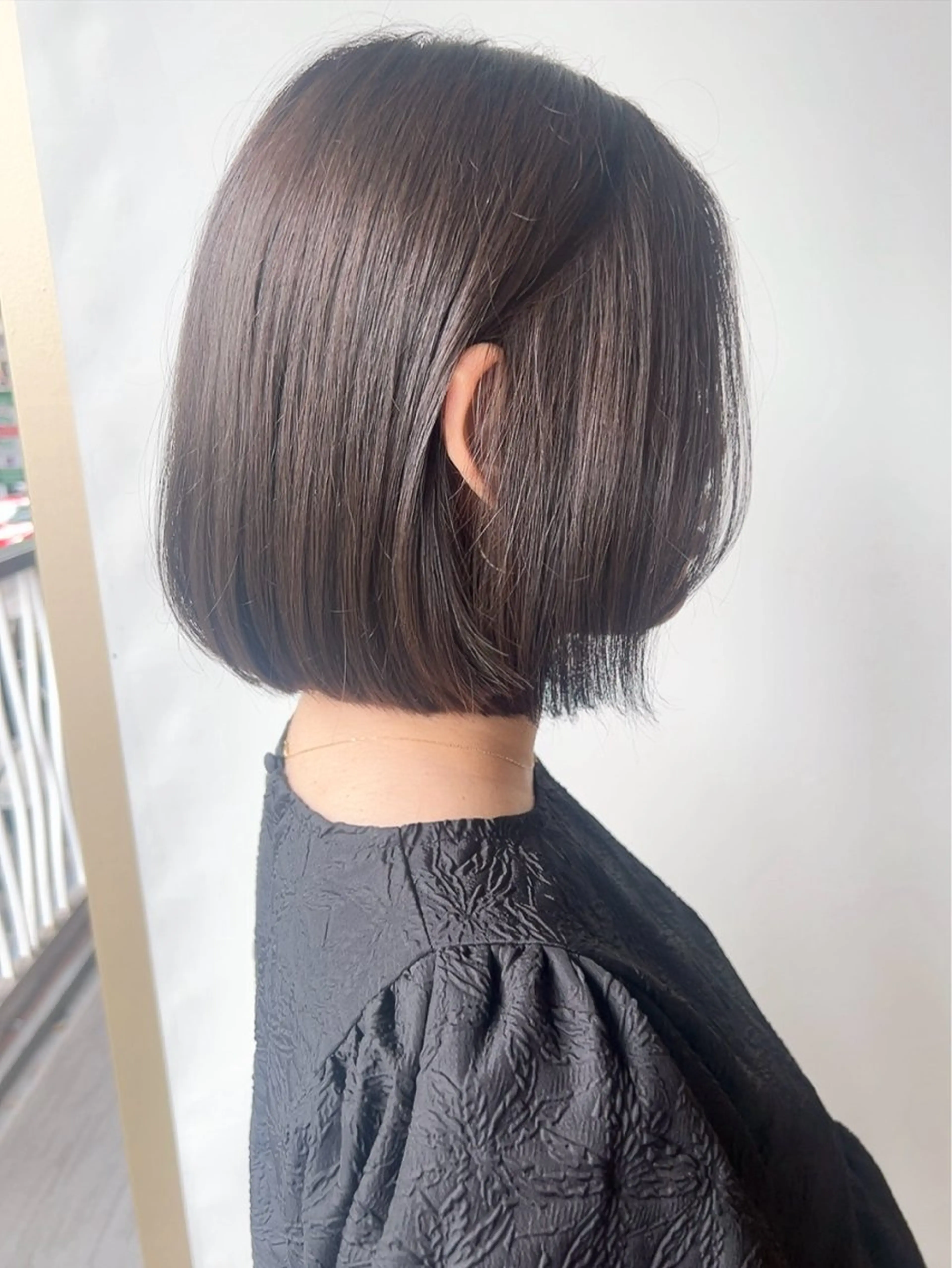 ショート ボブ morio from london所属・松岡彩華 ボブ /グレージュのヘアスタイル