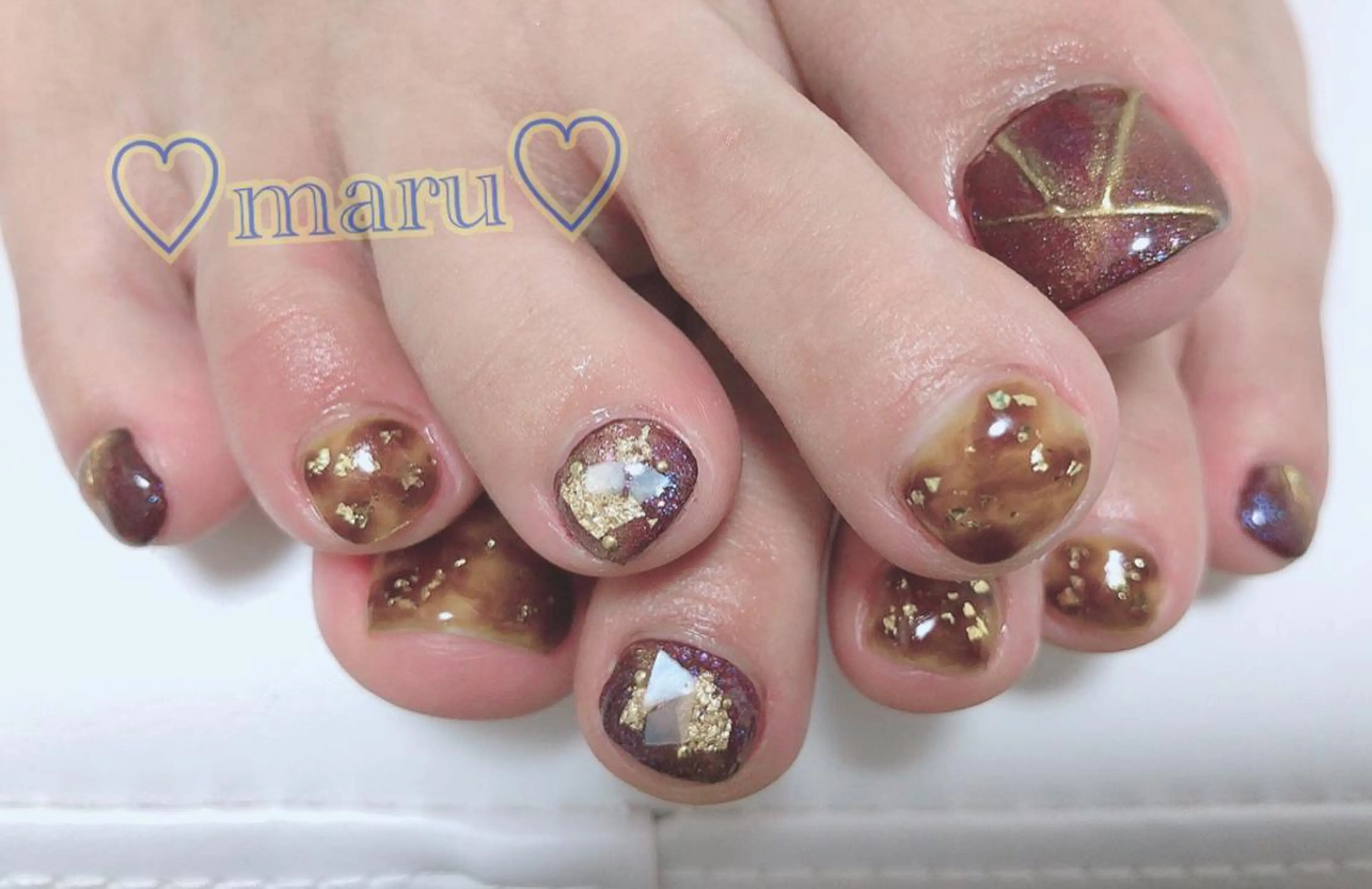 ネイル ハンドネイル フットネイル まるみ ♡のネイルデザイン