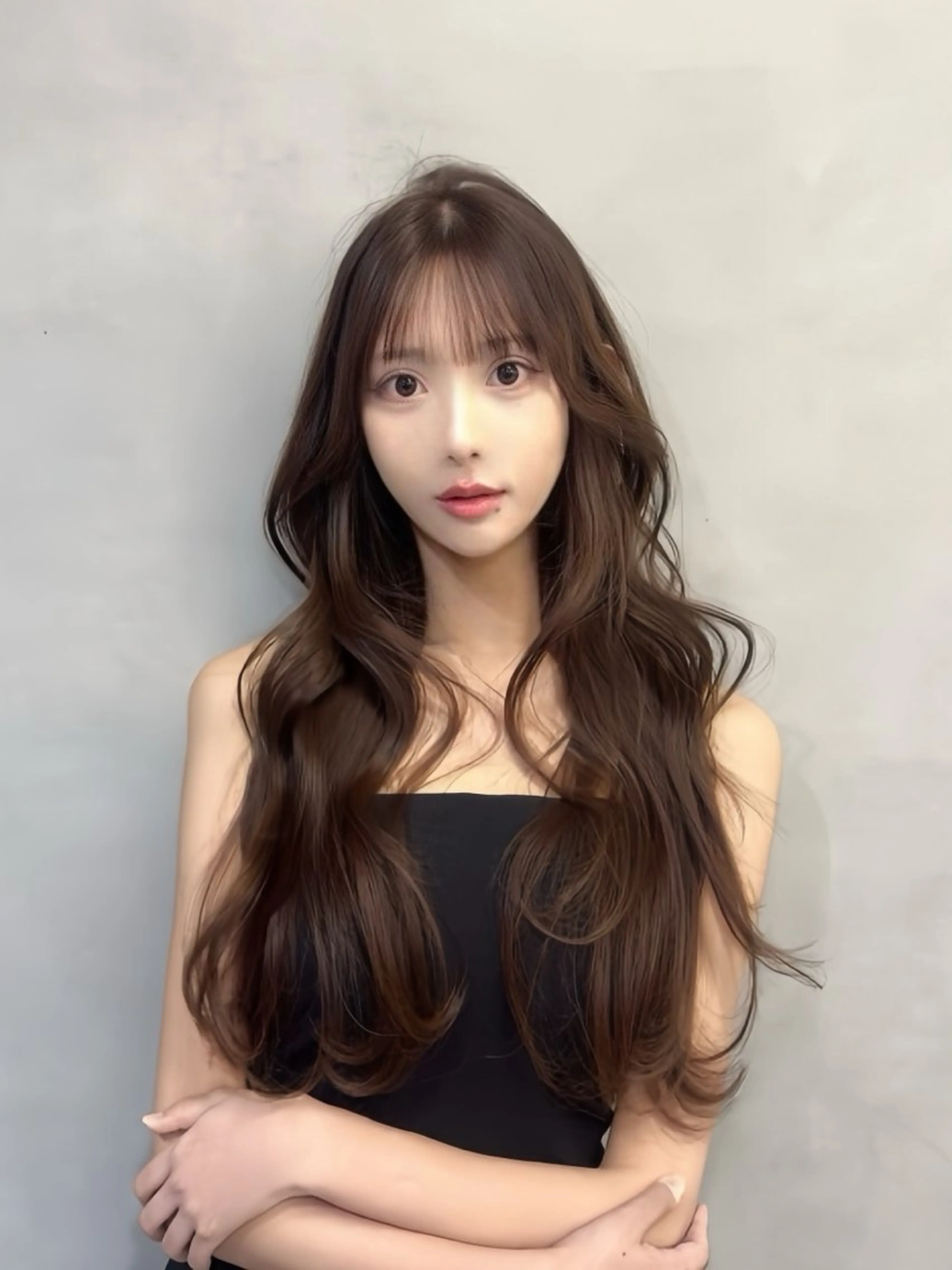 ロング カラー 宮本 優のヘアスタイル