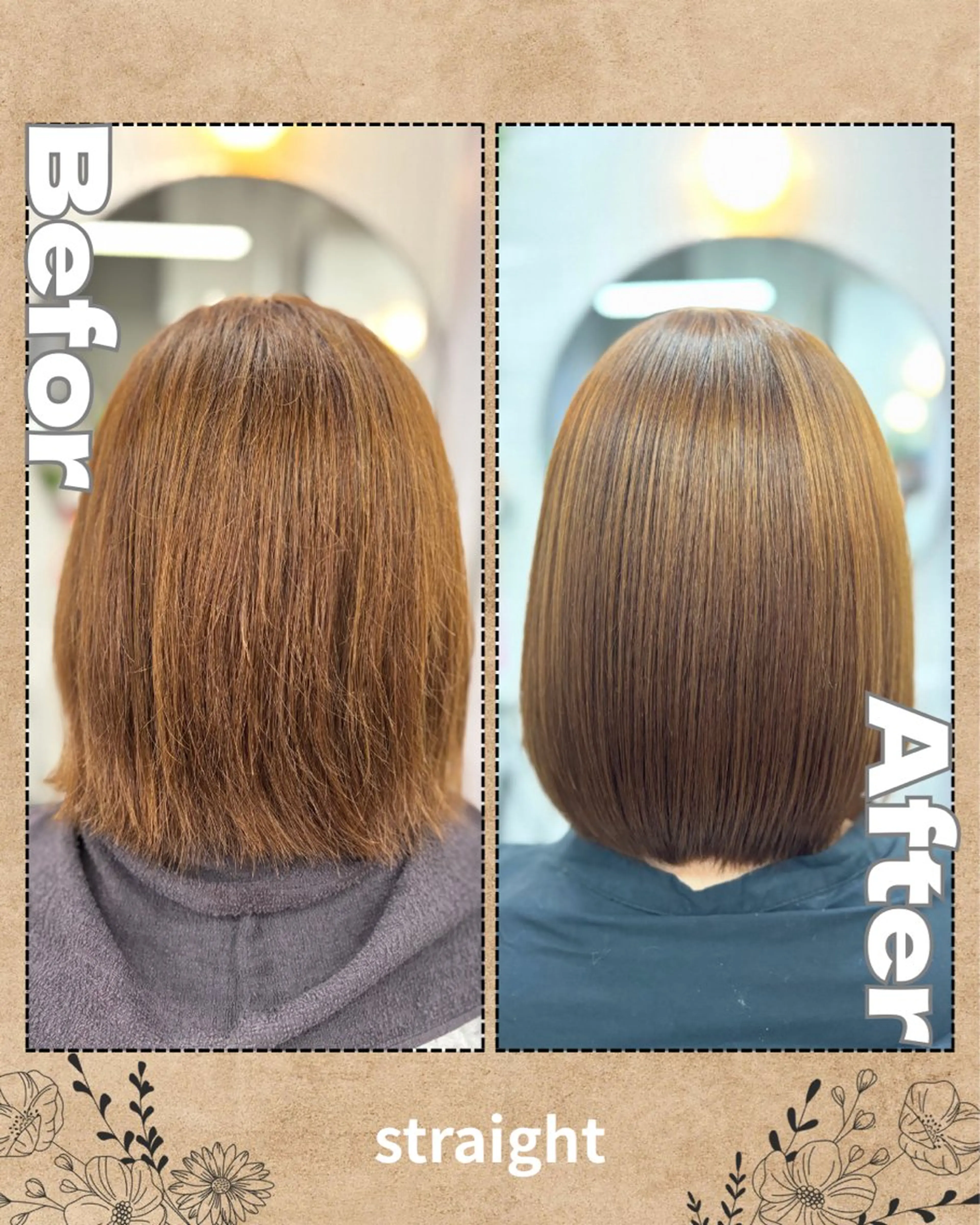 絹髪美人❣️アルカリ酸熱ネオメテオライトストレート(施術時間3-4時間程度)の写真