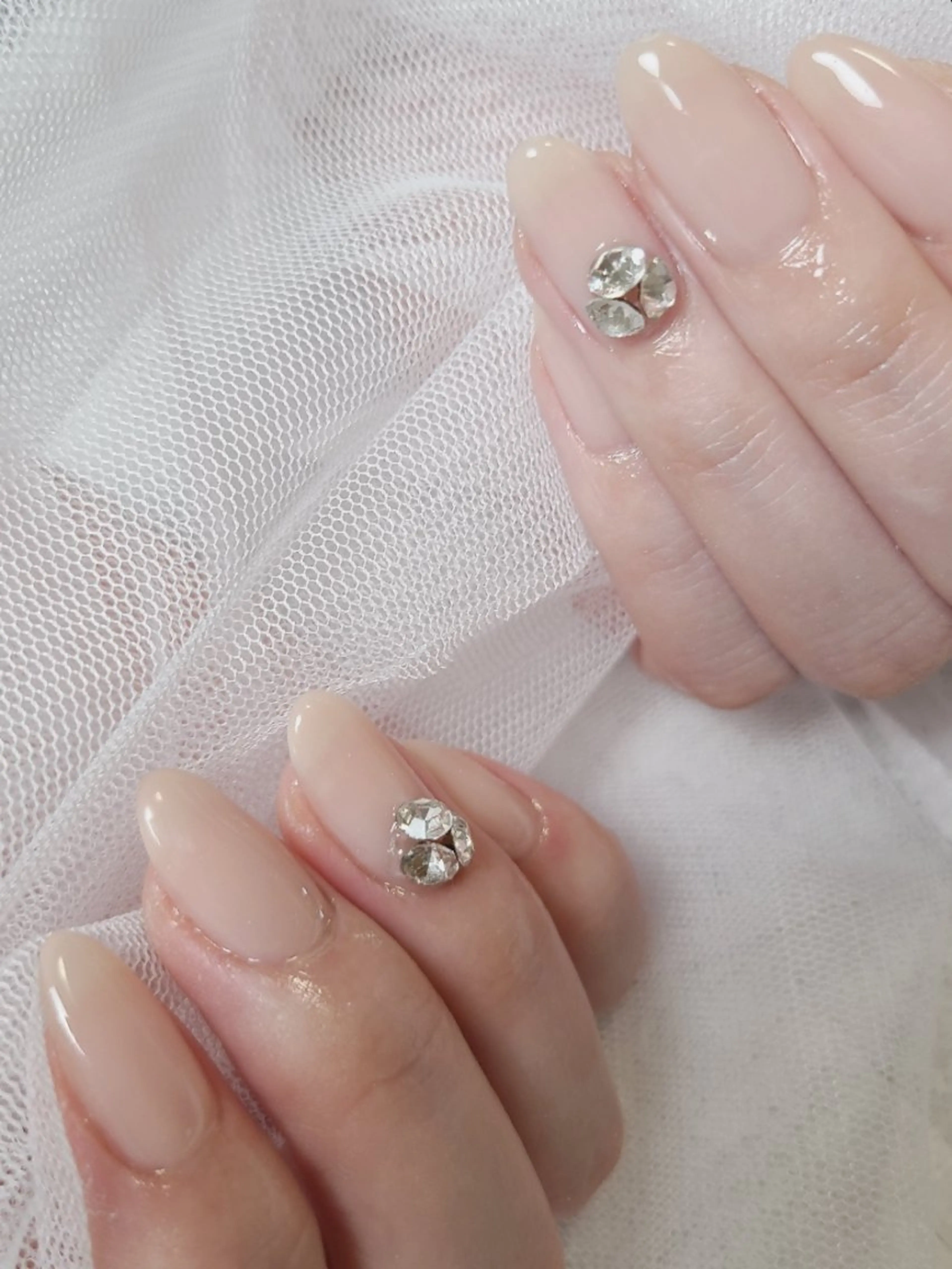 ネイル ジェルネイル キラキラネイル 韓国ネイル ワンカラーネイル シンプルネイル Nailroom3  古屋明美のネイルデザイン