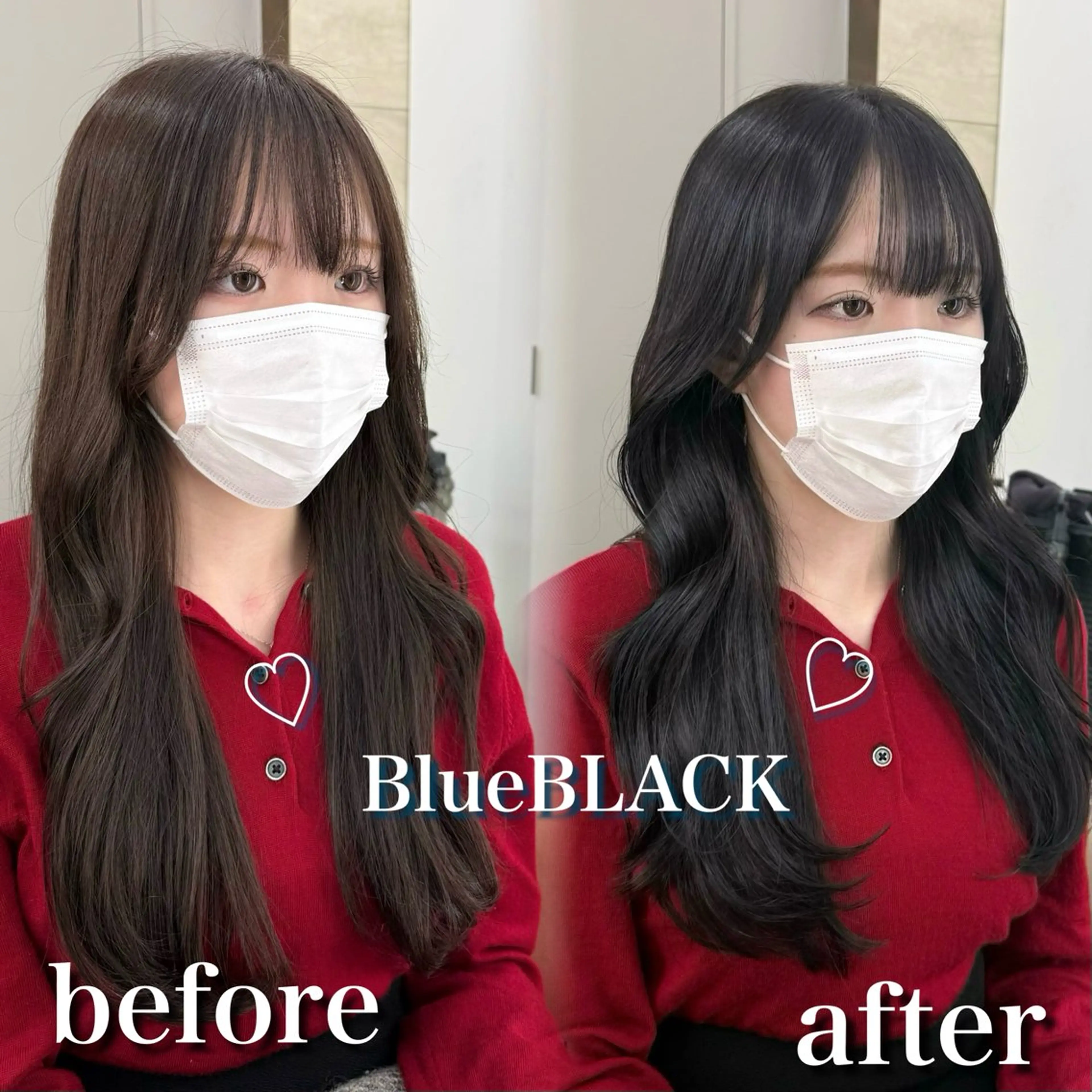 ミディアム カラー 垢抜けトレンド レイヤー🩵廣戸楓のヘアスタイル