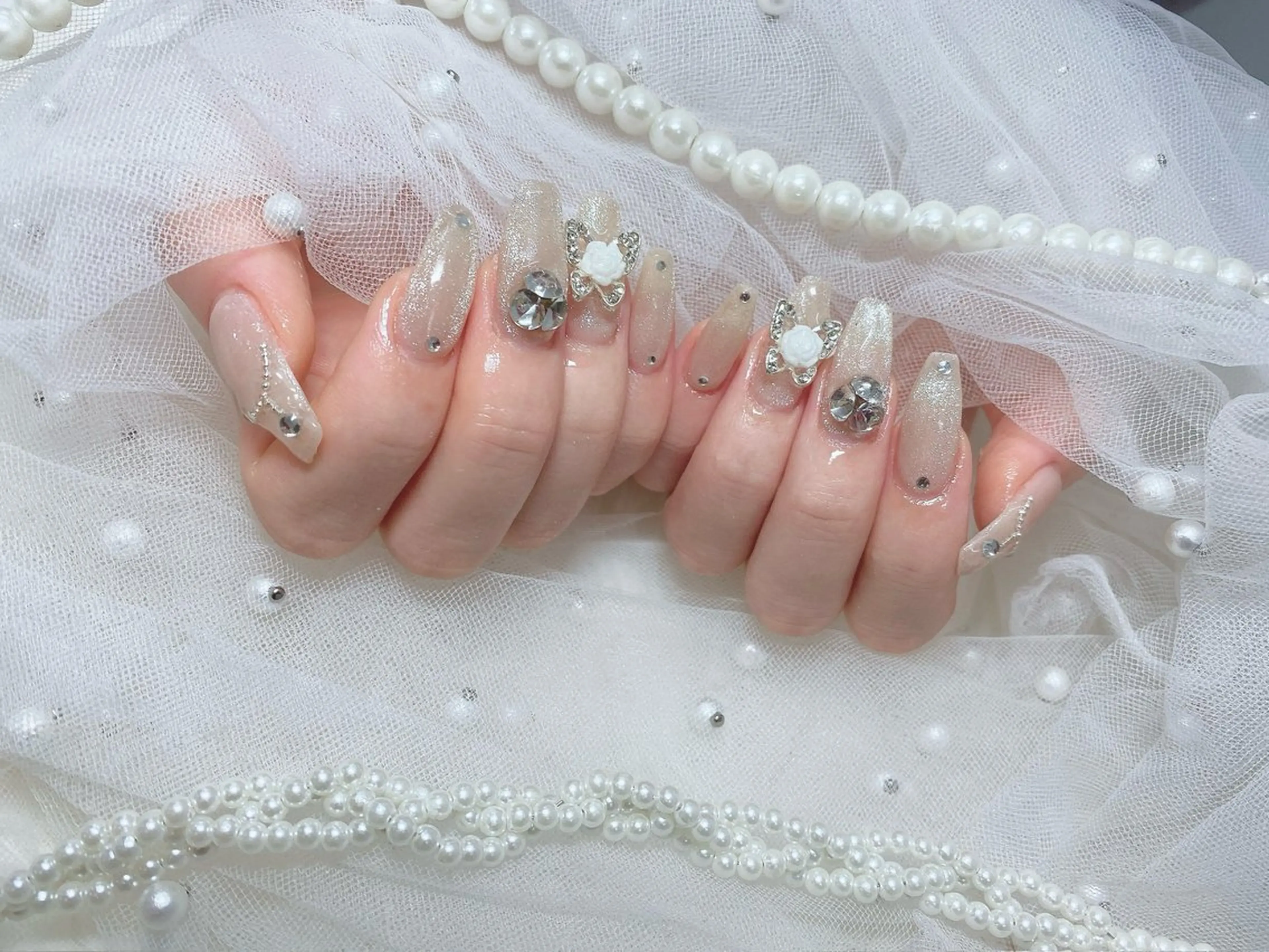 ネイル マグネットネイル マグネットワンカラー ワンカラーネイル ハンドネイル フットネイル ハンドケア HARUKA 長堀橋のネイルデザイン