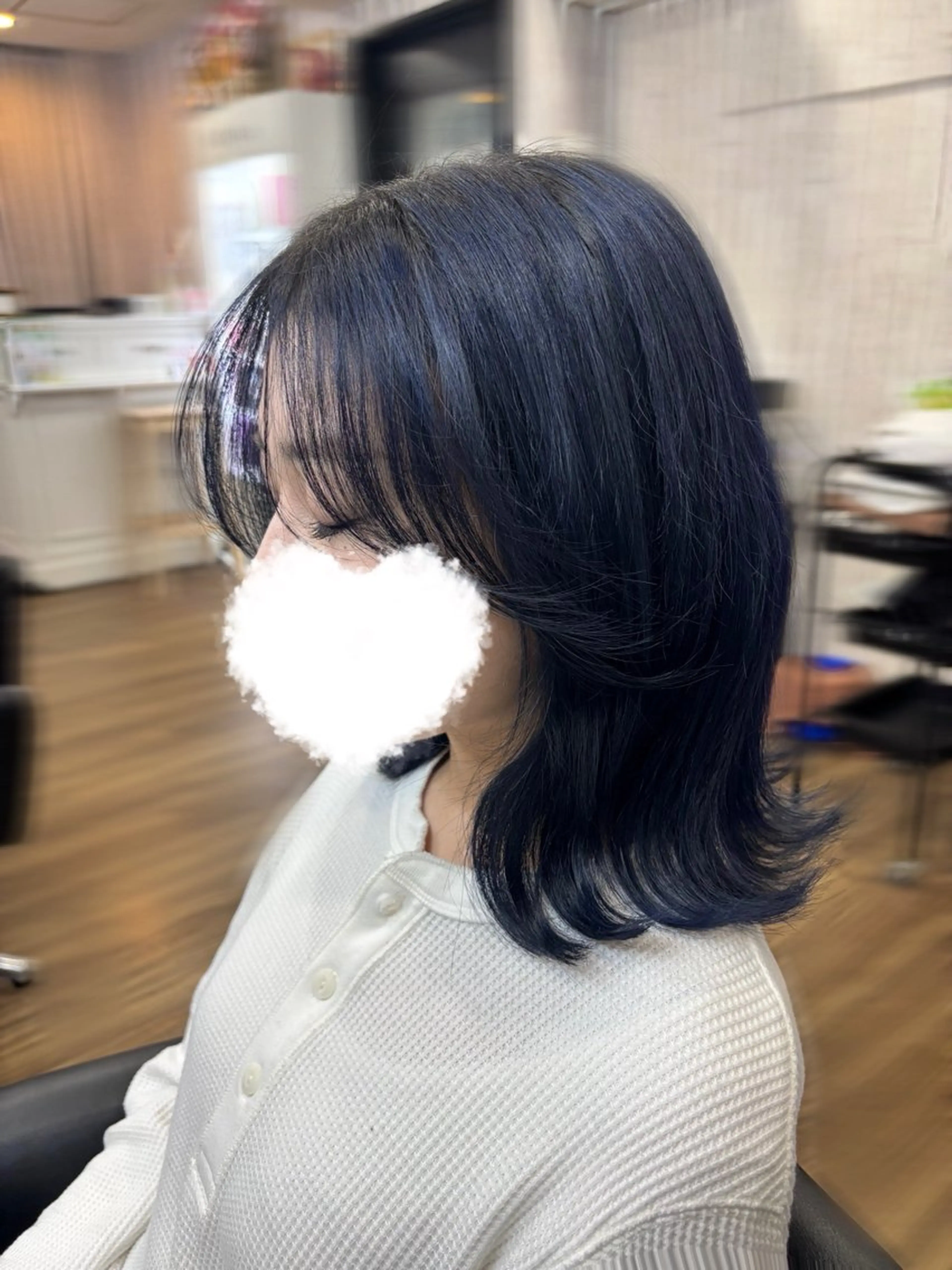 セミロング カラー 韓国風カラー 韓国風ヘア Nexus所属・艶髪ハイトーン特化 / moe 🦋のヘアスタイル