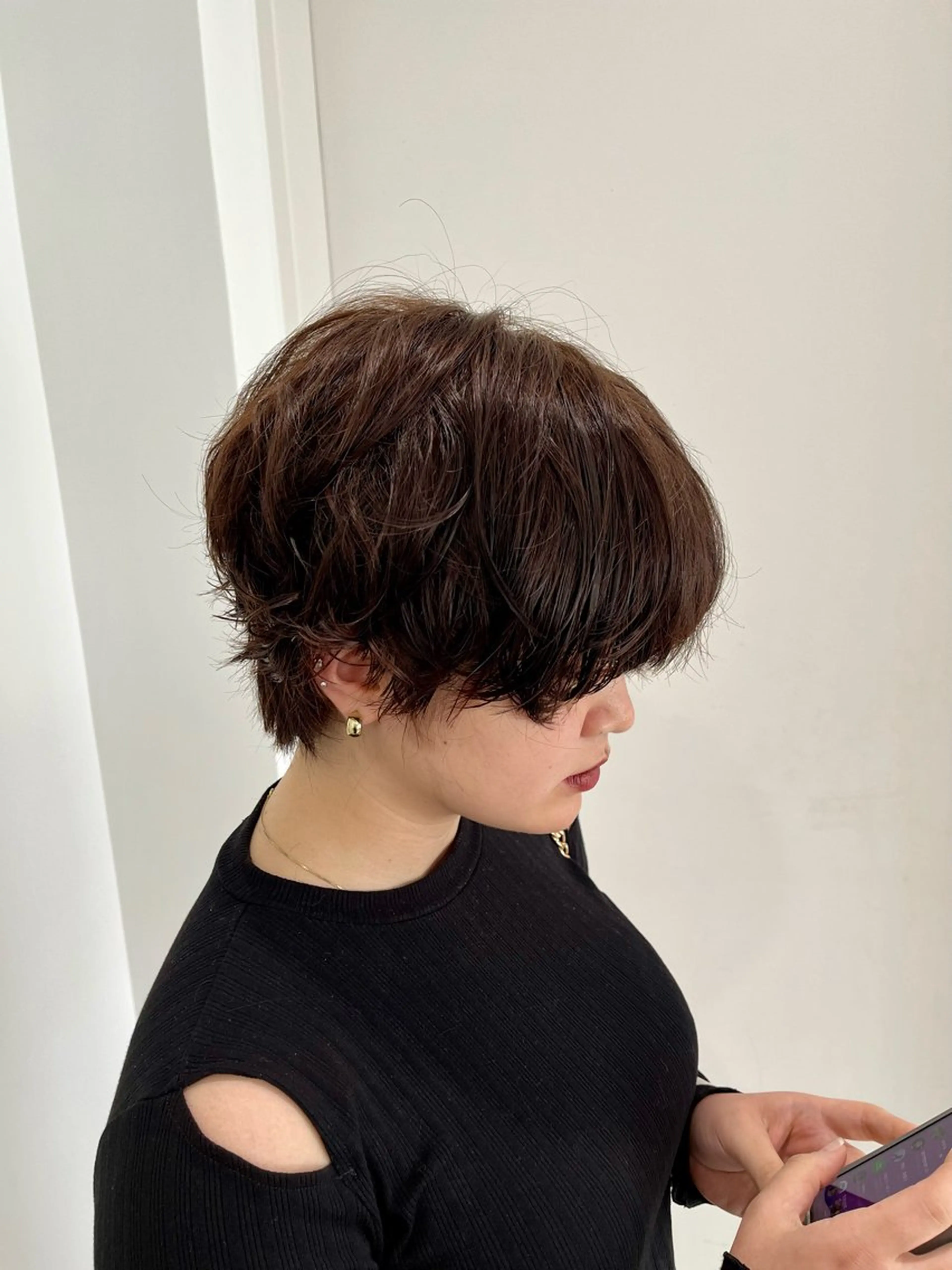 ショート パーマ 縮毛矯正/ハイトーン /パーマ/前原汐🎐のヘアスタイル