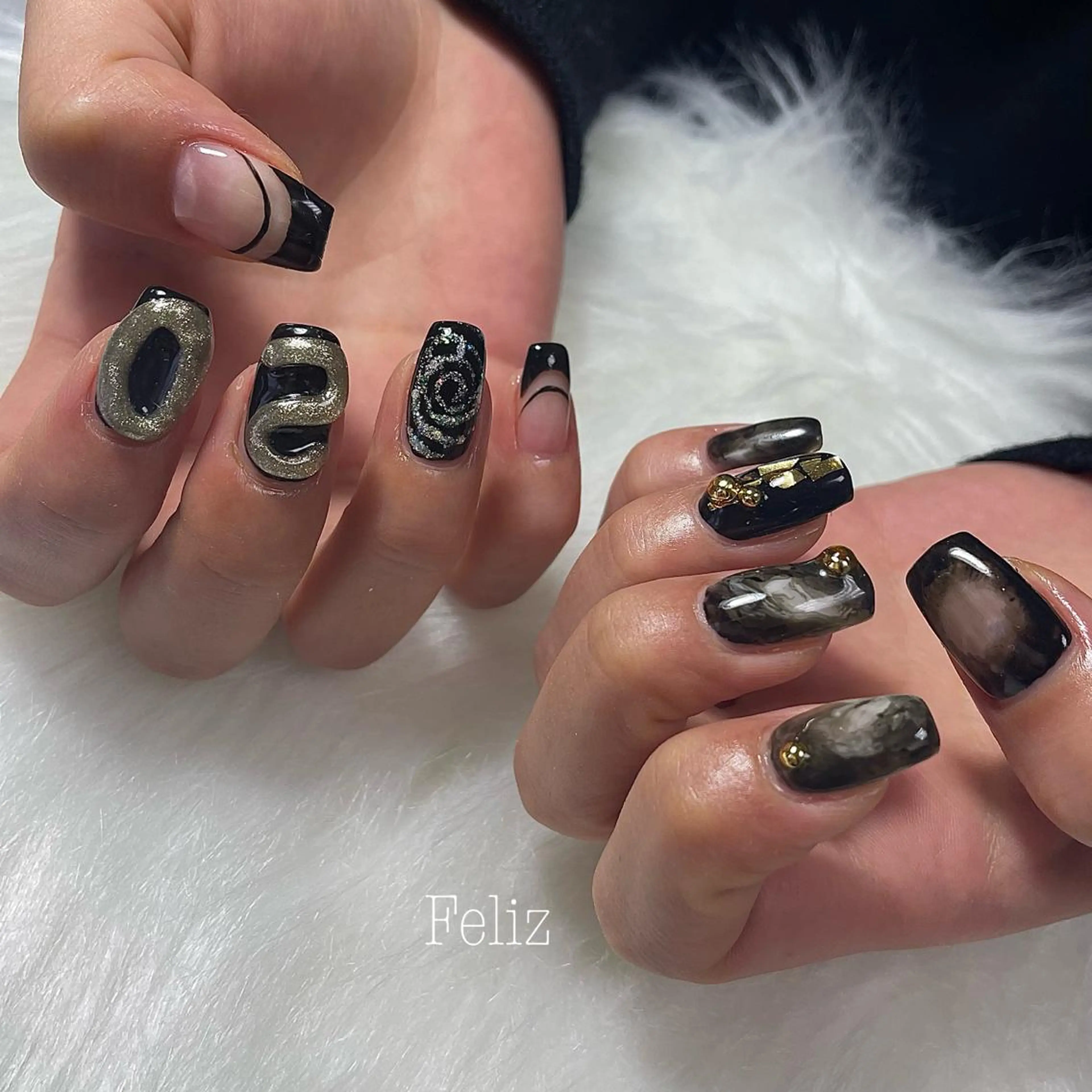 ネイル ハンドネイル ハンドケア Feliz所属・Feliz 楽しいネイルサロンのネイルデザイン