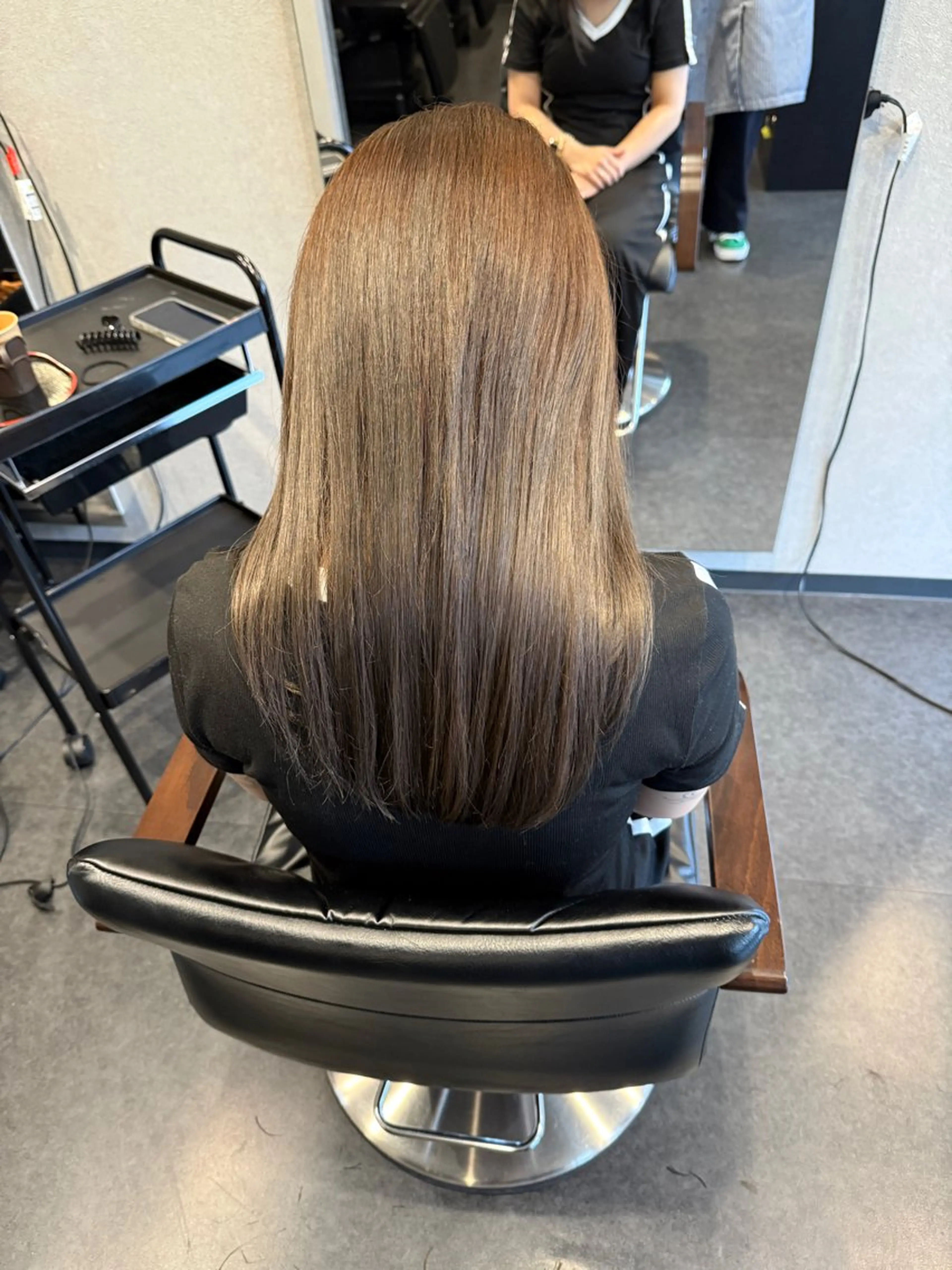 セミロング 髪質改善 縮毛矯正 トリートメント 髪質改善⚡️カラー 🍀武久 誠🍀のヘアスタイル