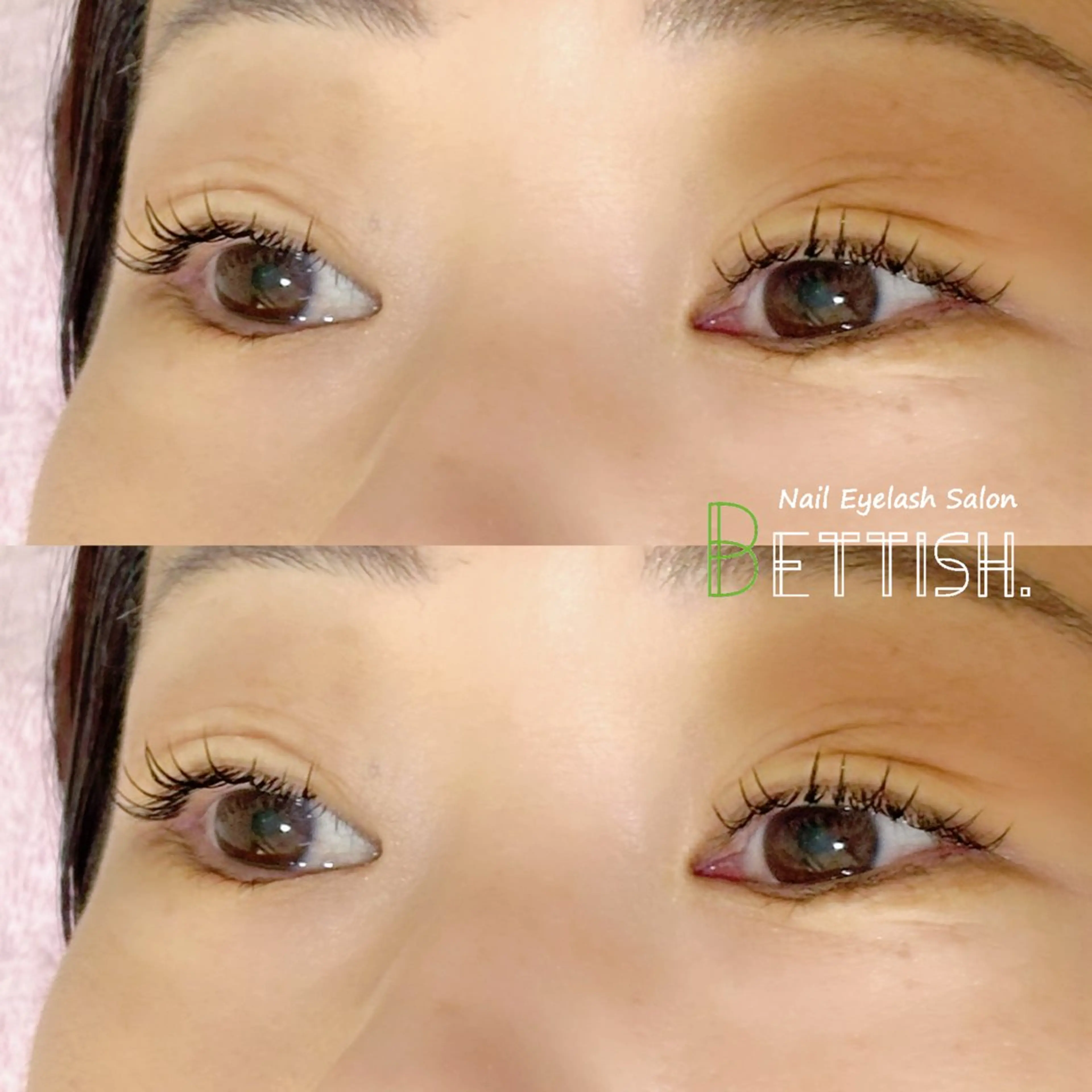 マツエク・マツパ フラットラッシュ BETTISH🩵 SERIのマツエク・マツパデザイン