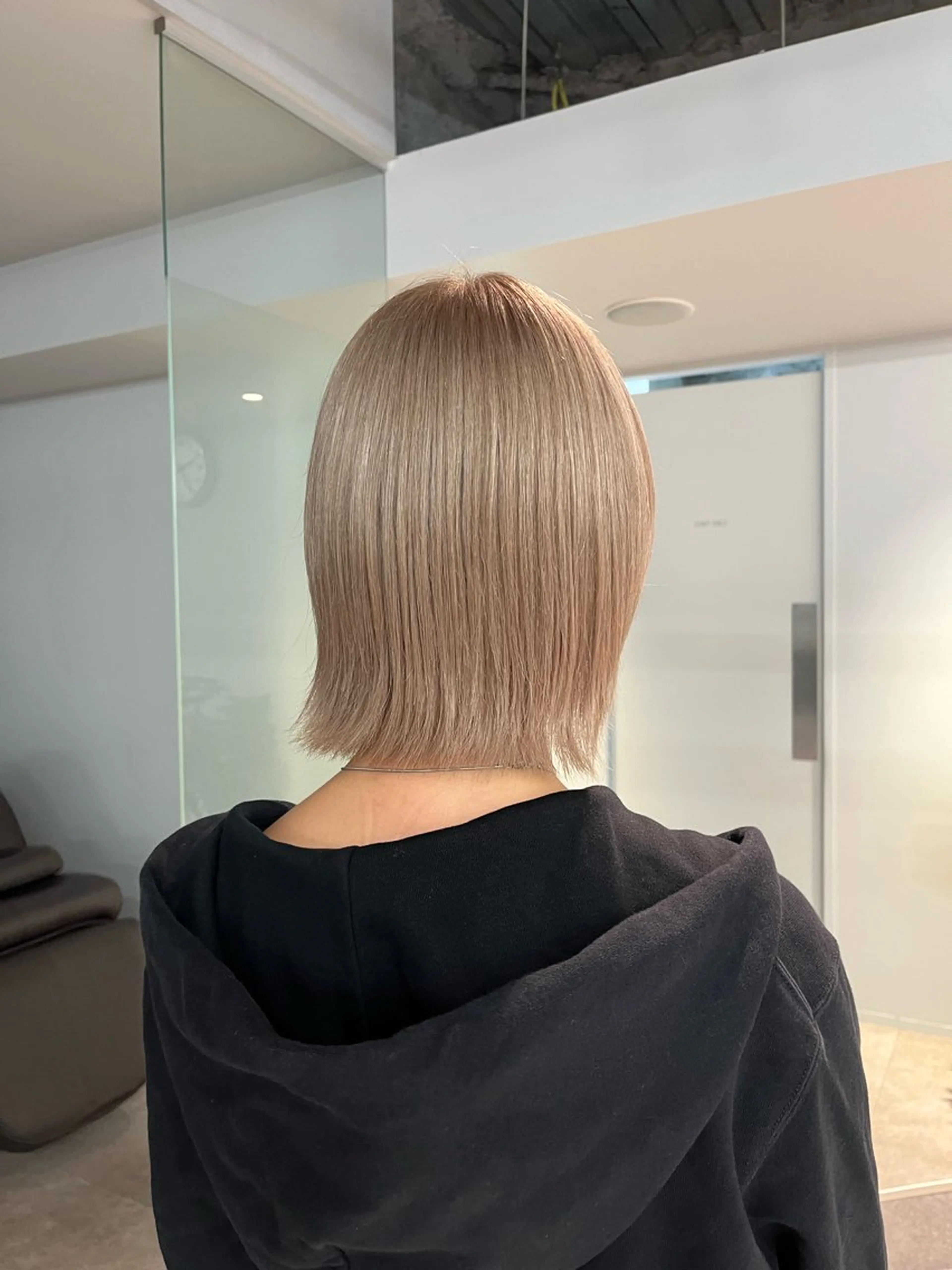 カラー films所属・AYA/films 韓国/レイヤー／ボブのヘアスタイル