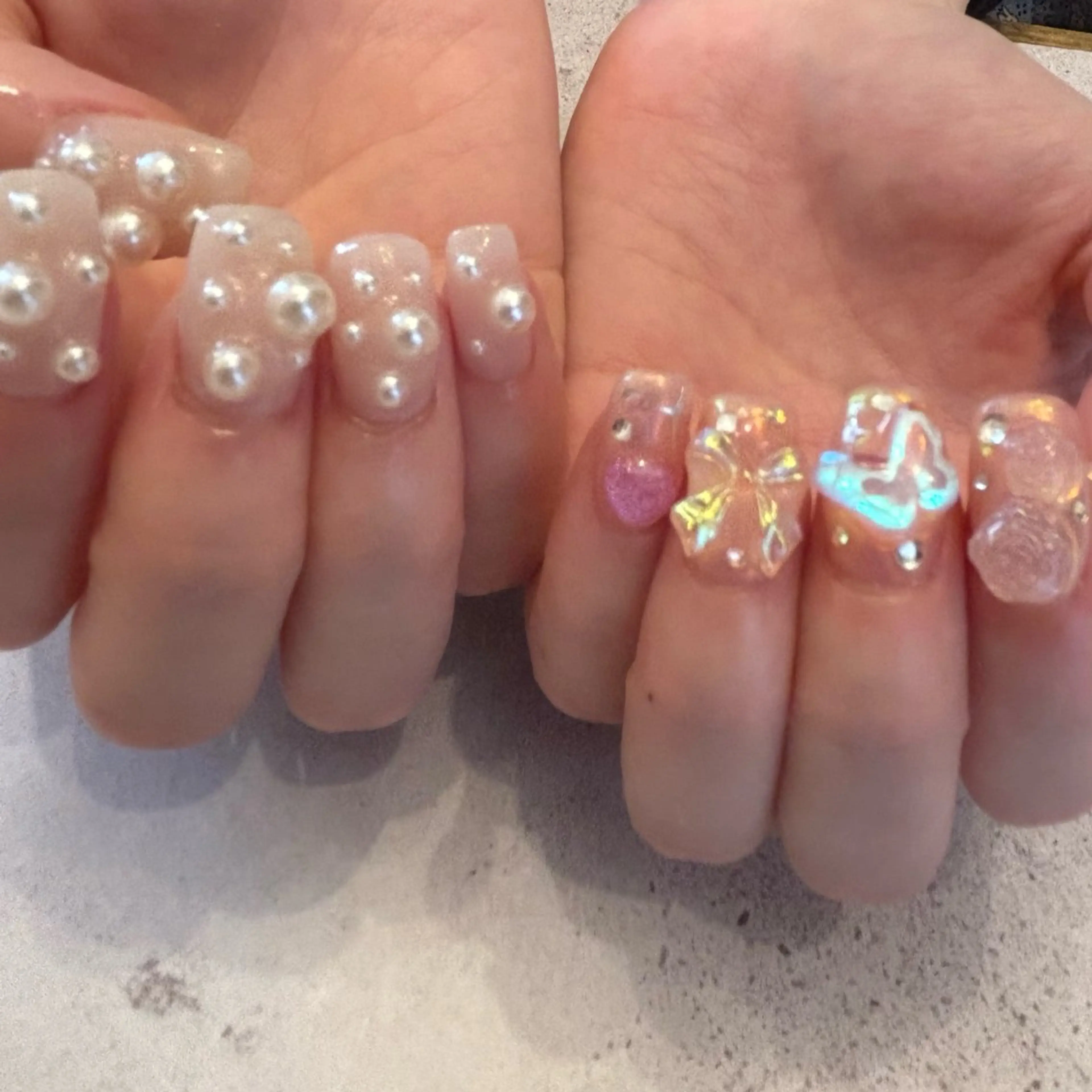 ネイル ハンドネイル Sea  nail by emaのネイルデザイン