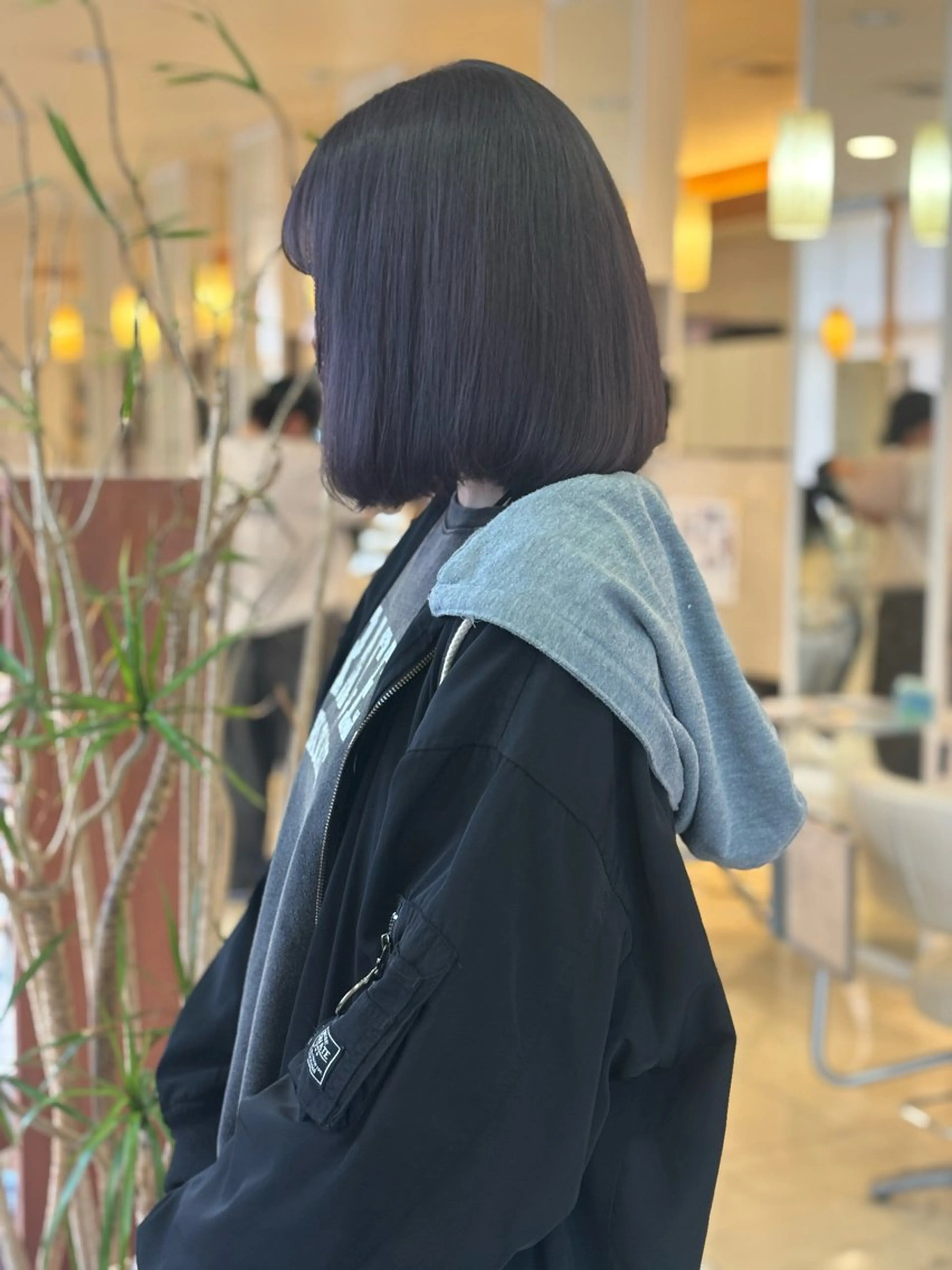 カラー ブリーチ ラベンダーカラー ラベンダーグレー ヘアカラー トリートメント 💖🐇板倉 百花🐇💖のヘアスタイル