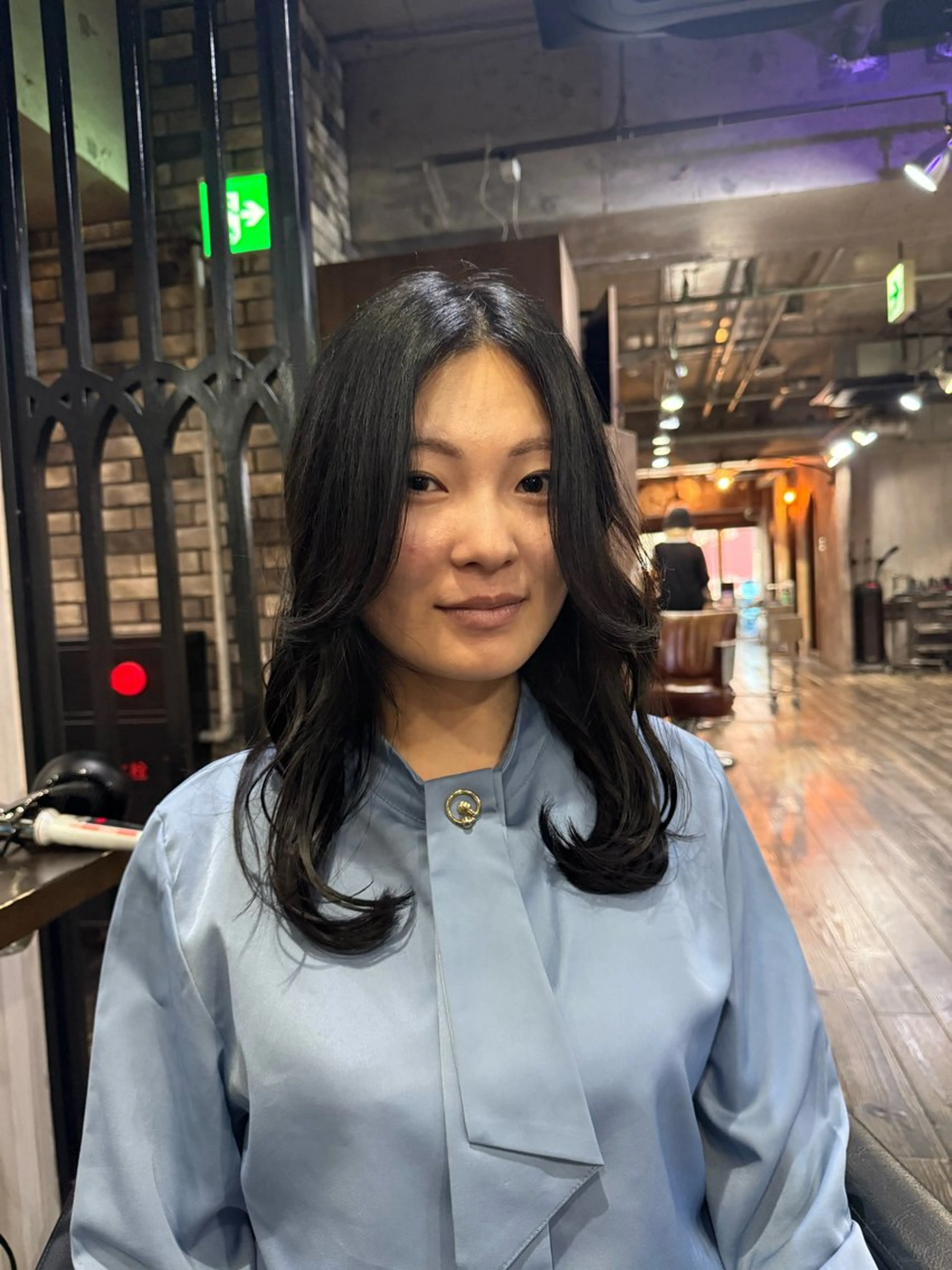 セミロング カラー キッズ 韓国風ヘア レイヤーカット カット ヘアカラー トリートメント メンズカット/パーマ 艶カラーTAIGA︎のヘアスタイル