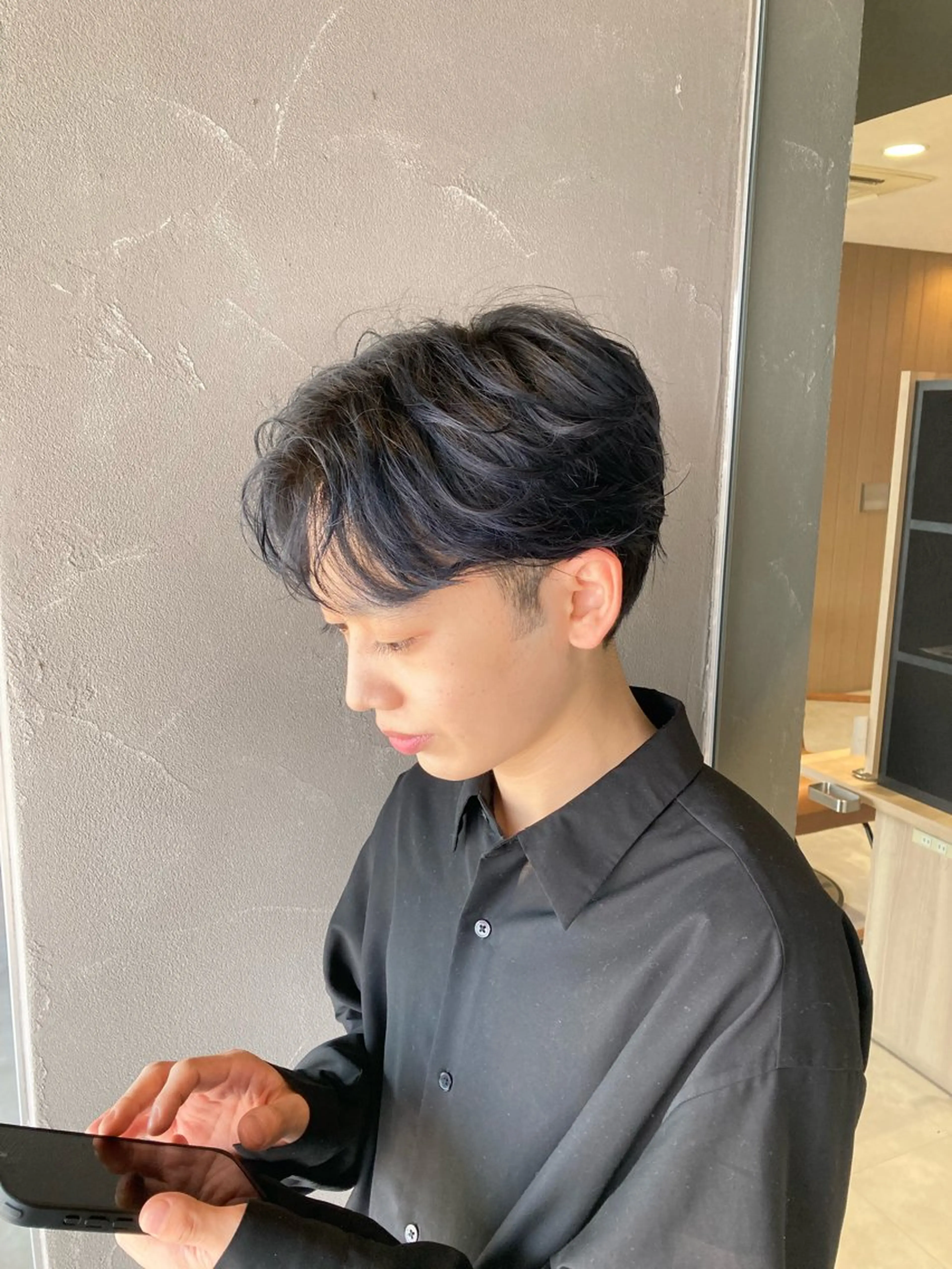 カラー メンズ 髪質改善/パパス 学南町/松島大己のヘアスタイル