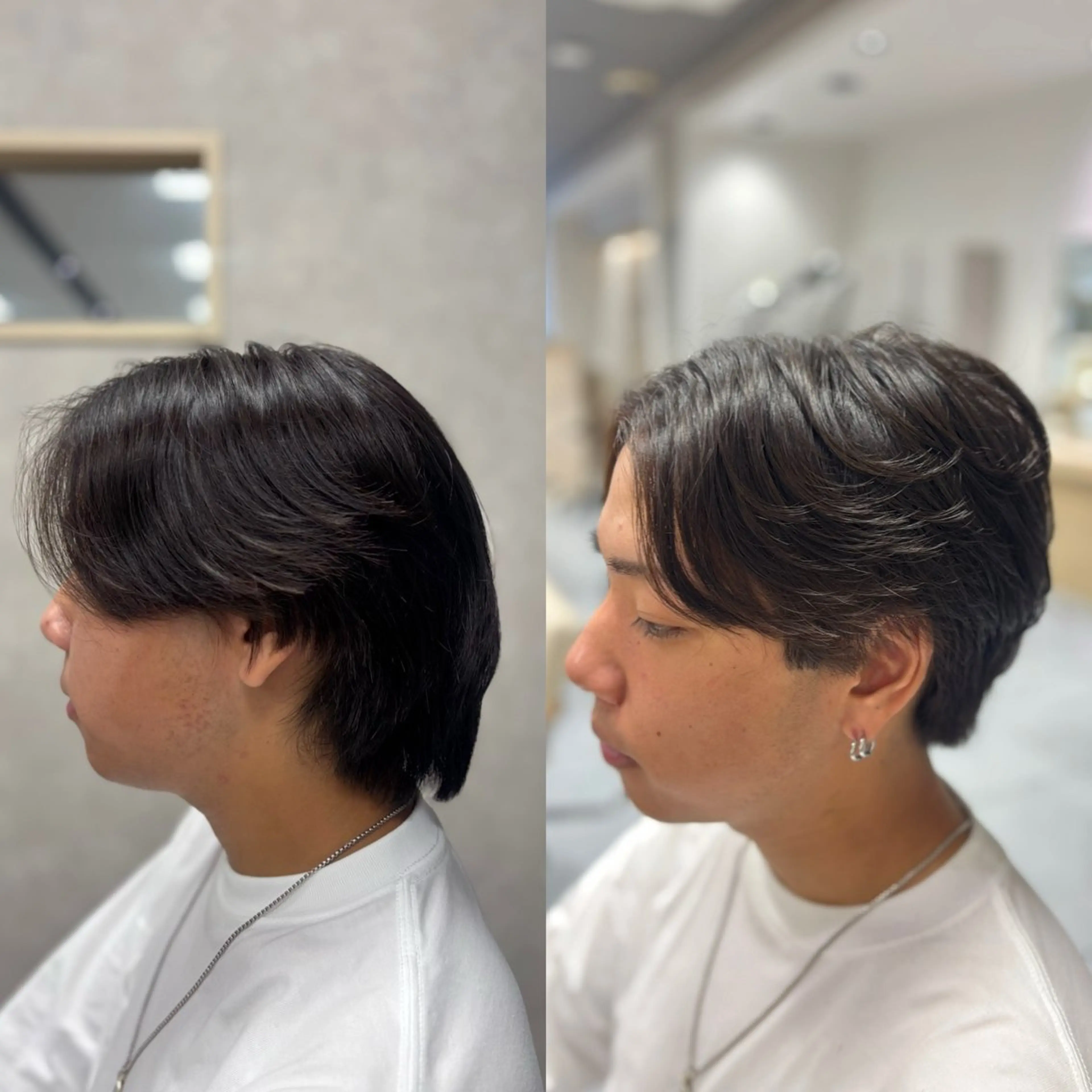 ショート パーマ メンズ カット パーマ メンズ特化韓国風 パーマスタイル/りんのヘアスタイル