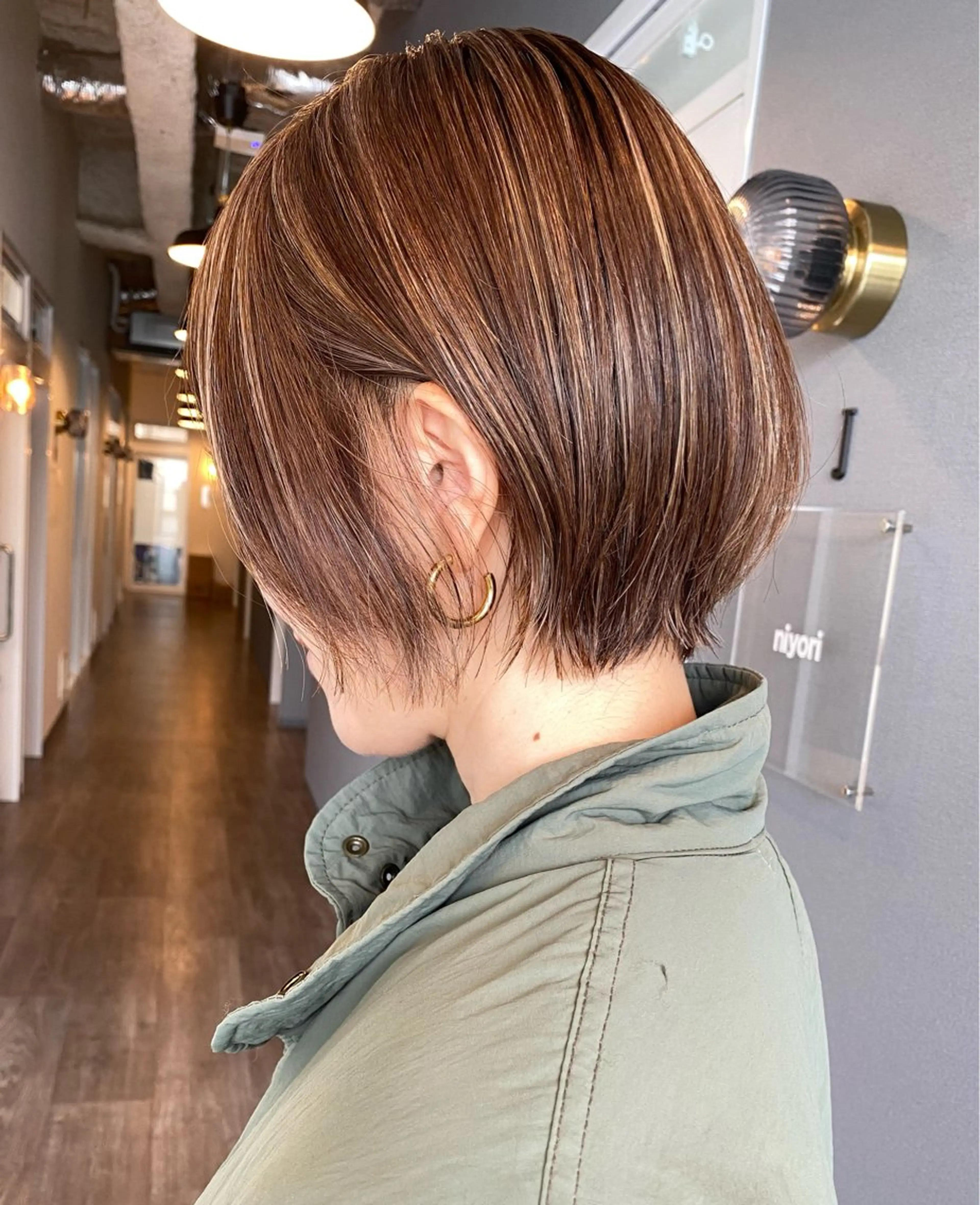 ミディアム カラー カット ヘアカラー トリートメント 似合わせカラーパーマ 🌿kitin米川のヘアスタイル