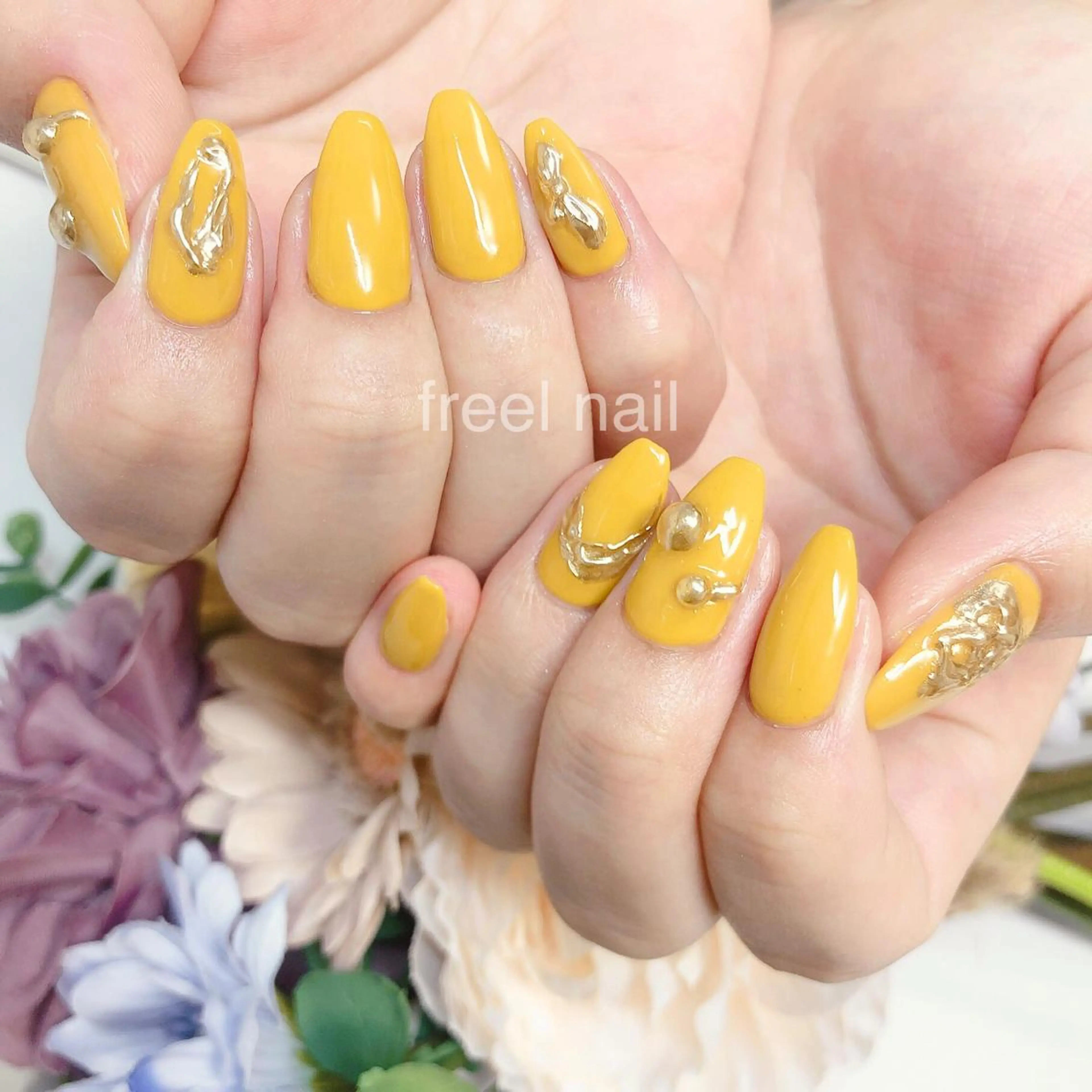 ネイル アートネイル 持ち込み ハンドネイル freel Beautyのネイルデザイン