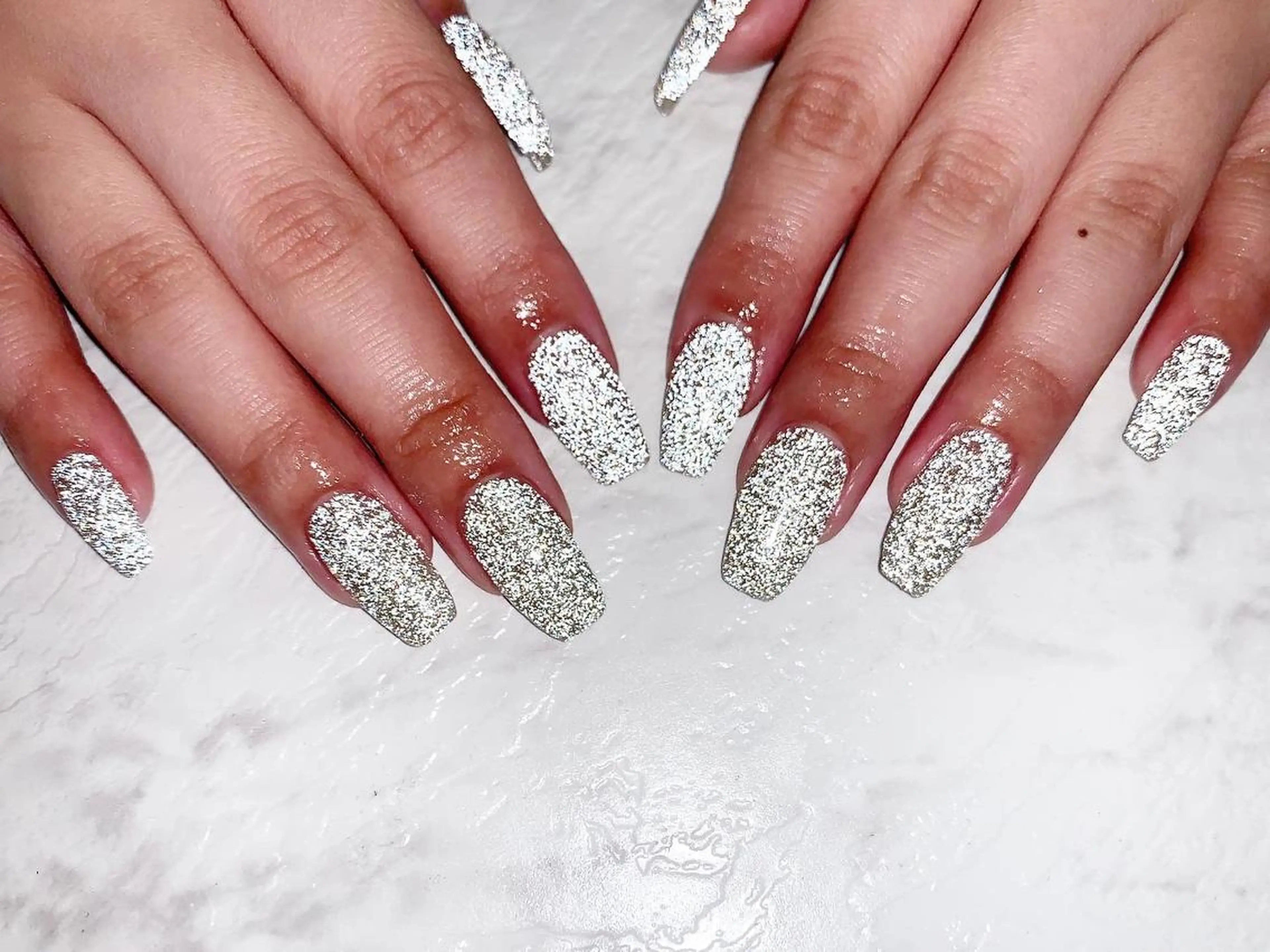 ネイル フラッシュネイル ラメ(グリッター) N-mode所属・yuya JNA本部認定講師のネイルデザイン