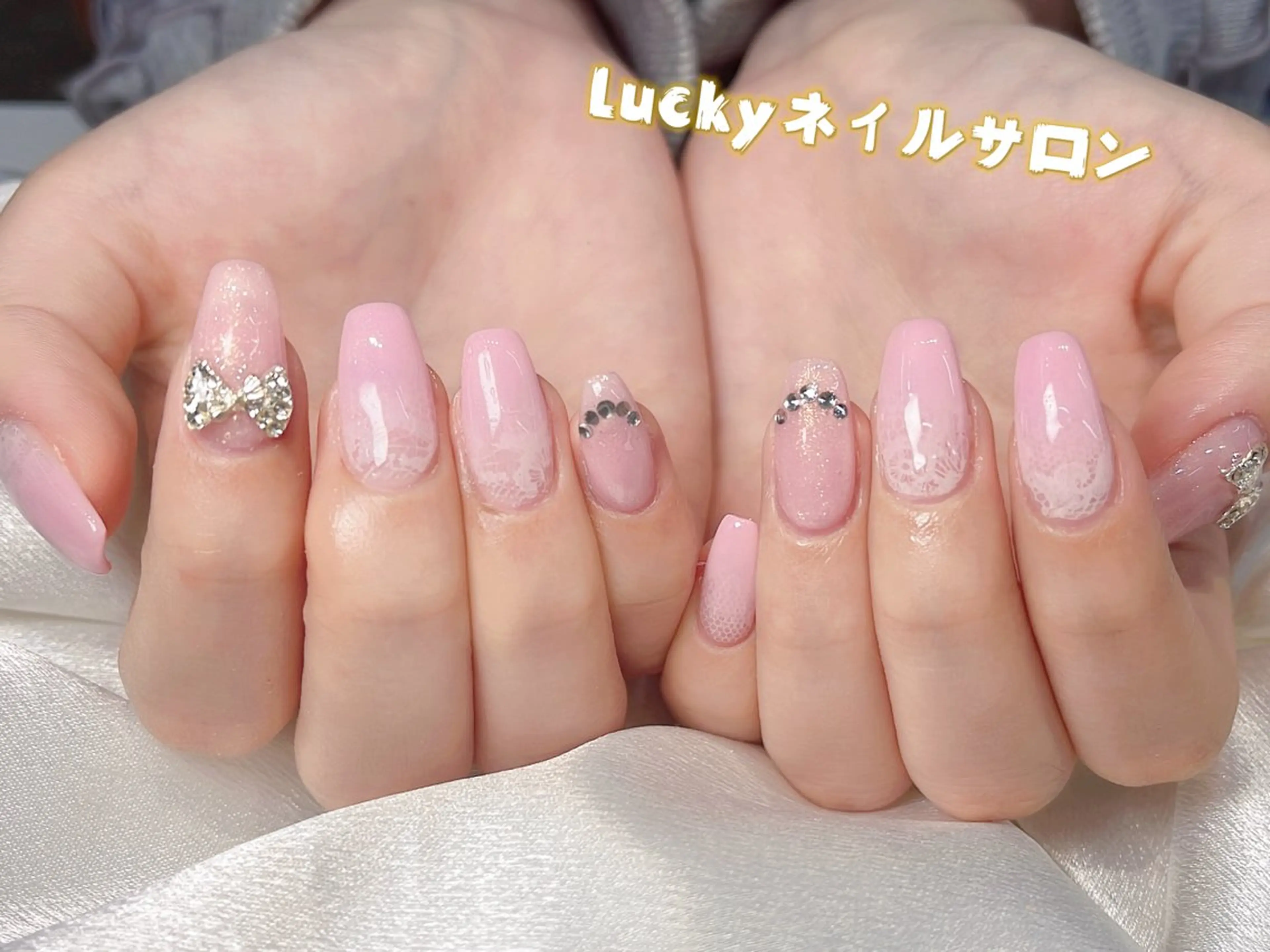 ネイル アートネイル チークネイル 長さ出し フットネイル ジェルネイル ハンドネイル ハンドケア ラッキーネイルサロン 西川口東口店のネイルデザイン