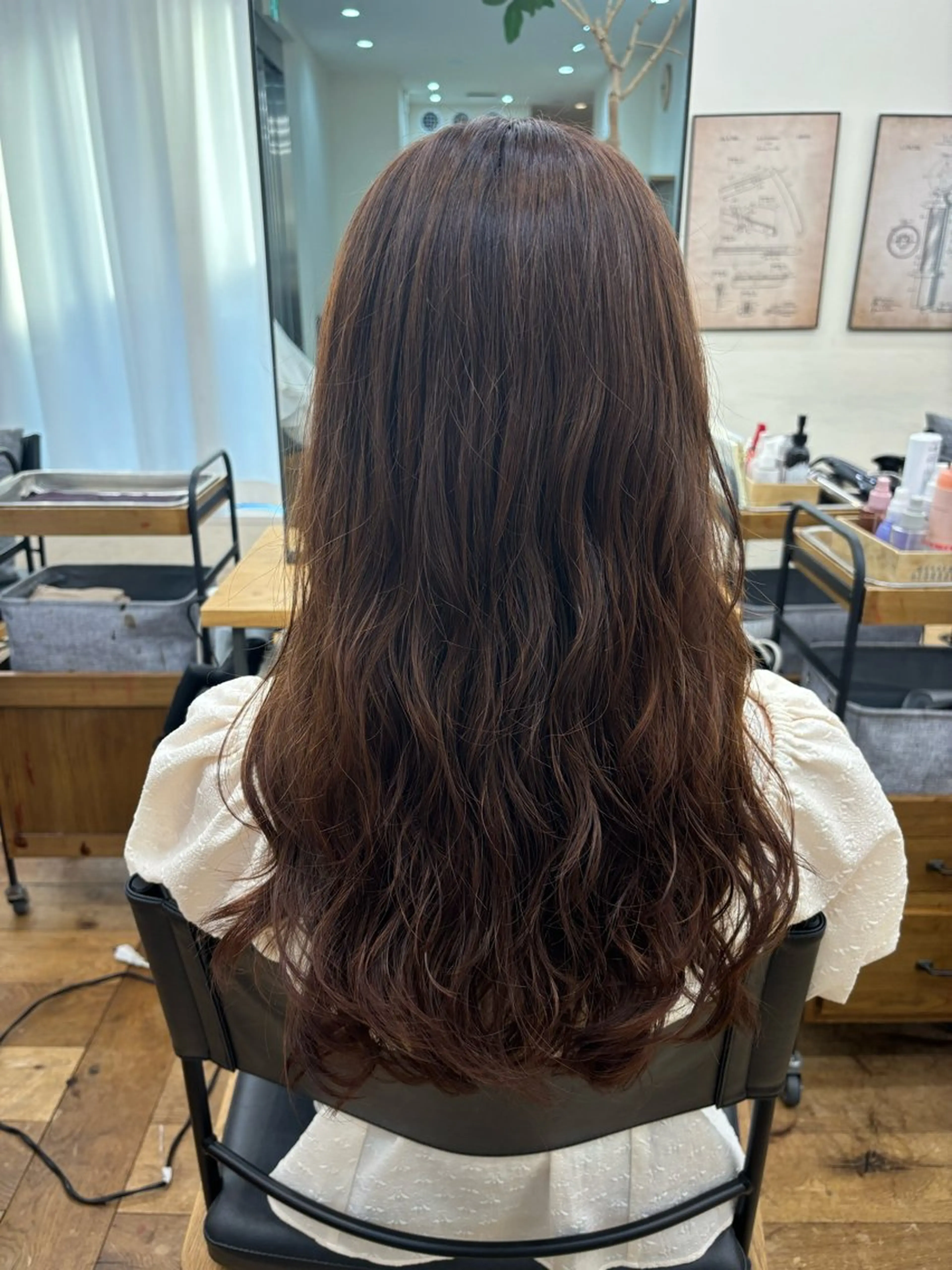 ロング パーマ よこやま なぎさのヘアスタイル