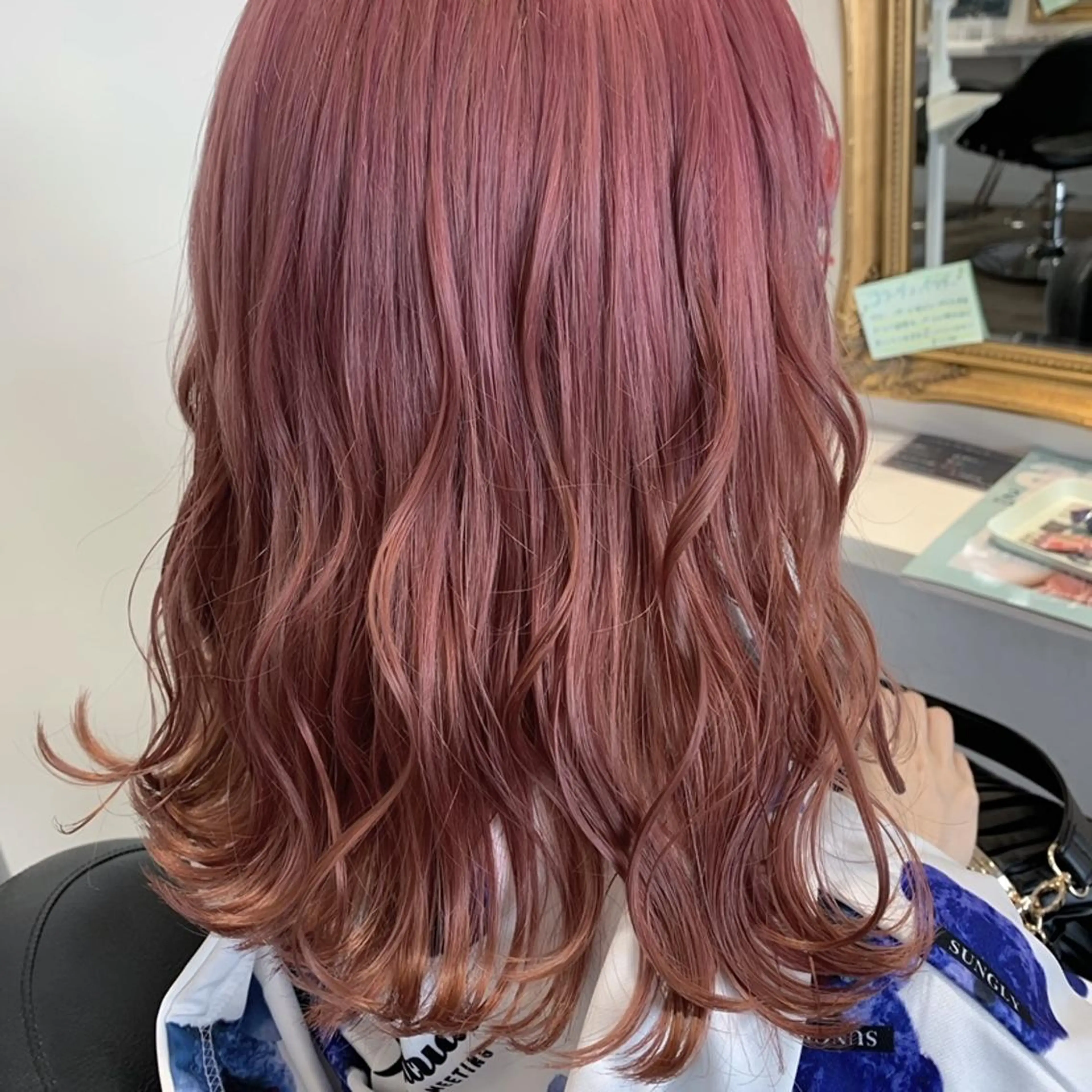 セミロング カラー ベージュカラー ブリーチ ピンクカラー ピンクベージュ beauty   beast 西新店のヘアスタイル