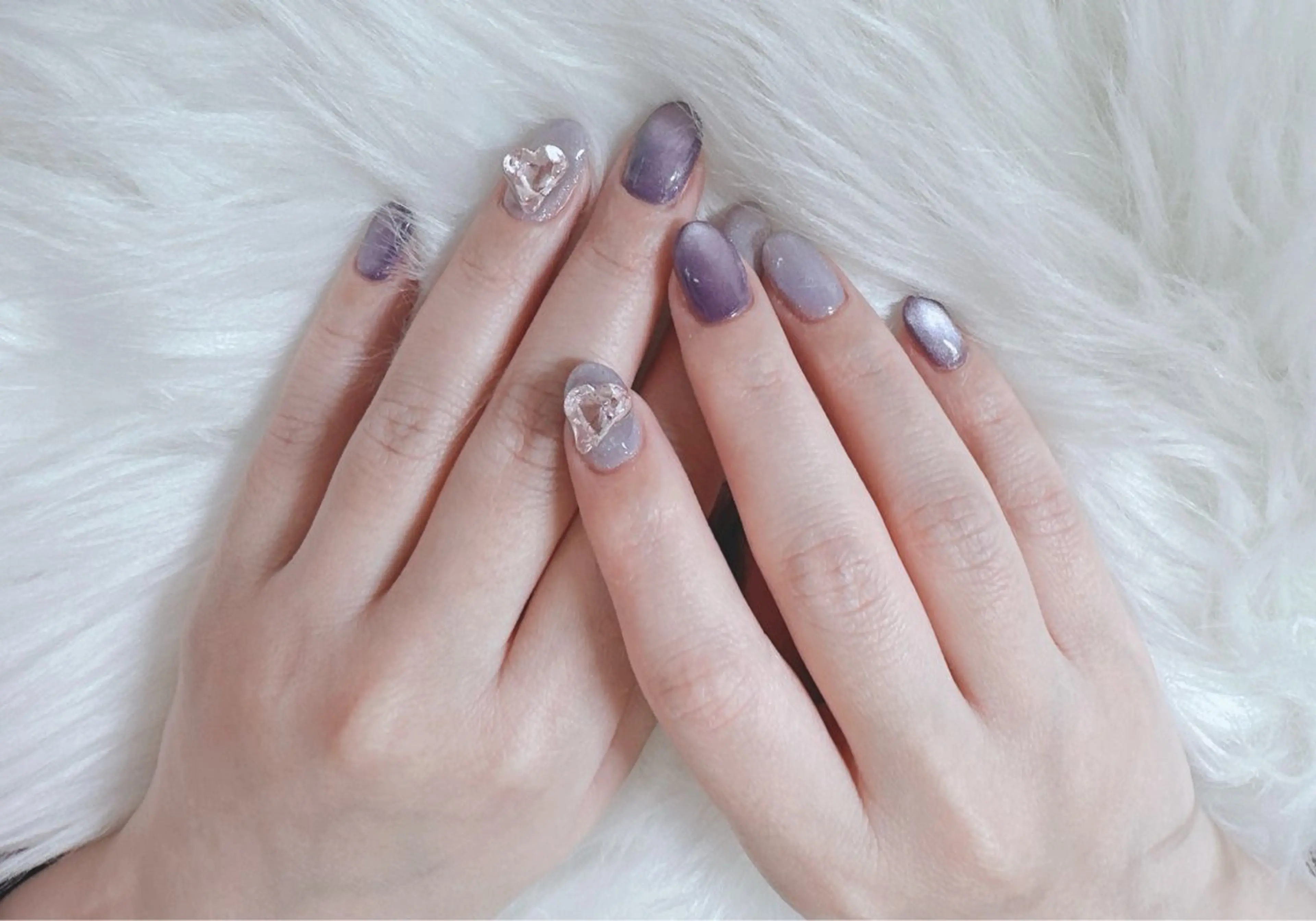 ネイル ハート マグネットネイル Nail & Personalcolor Ring所属・⭐️Chiharu ⭐️のネイルデザイン