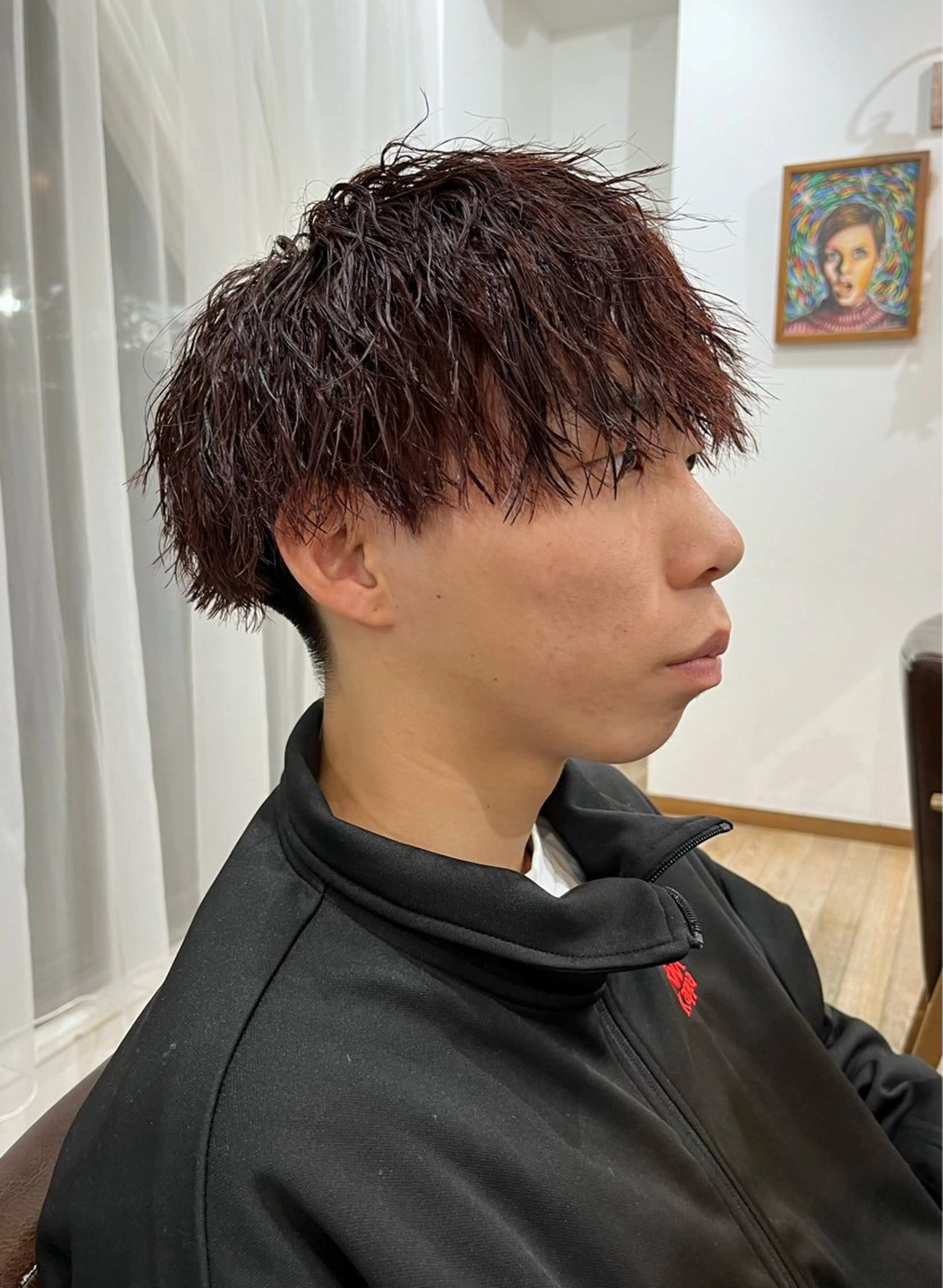 ミディアム ミディアムパーマ メンズパーマ特化⚡️ 中村 駿のヘアスタイル