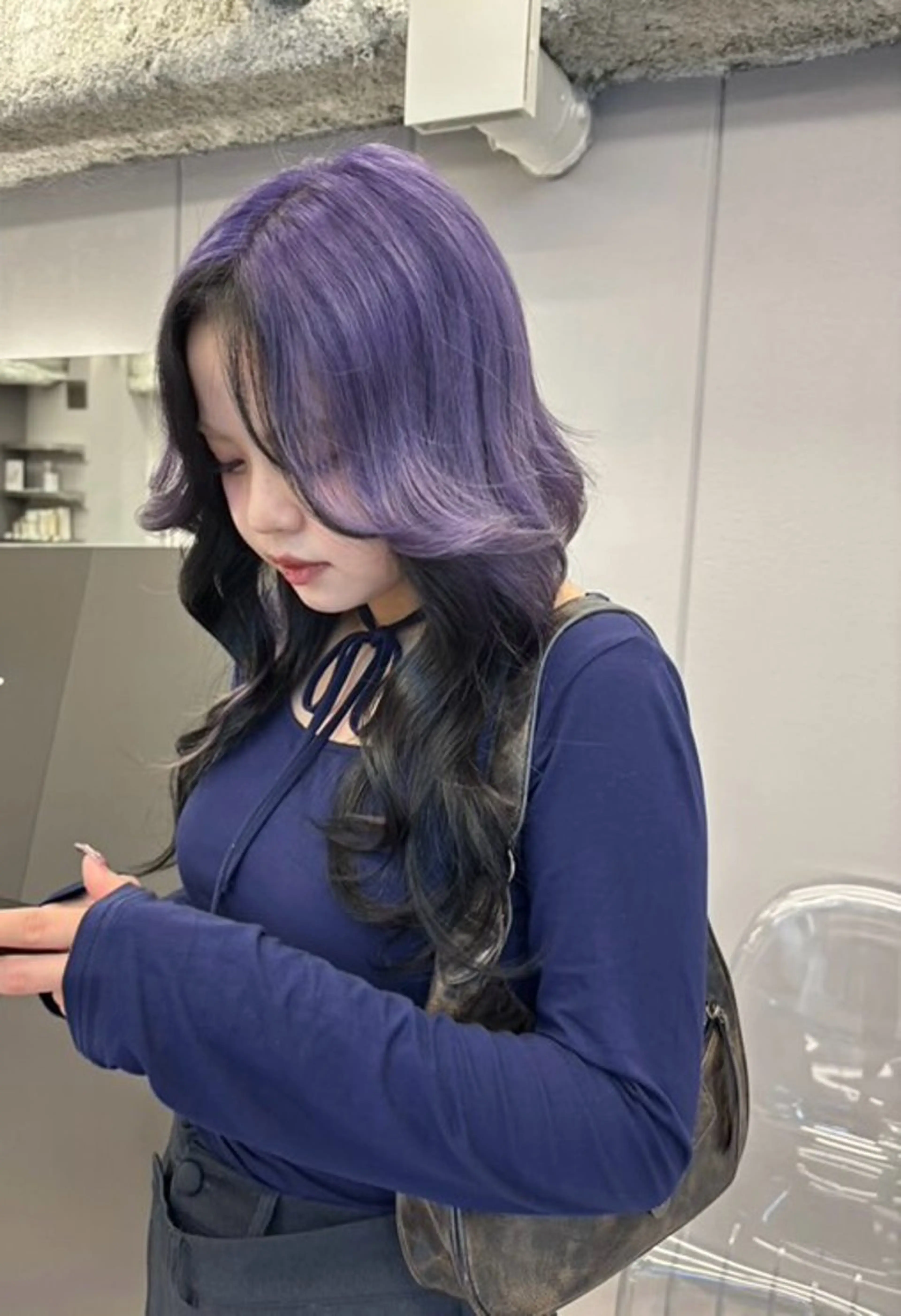 セミロング ヘアカラー トリートメント MAKI🦋 GRANDE Lyのヘアスタイル