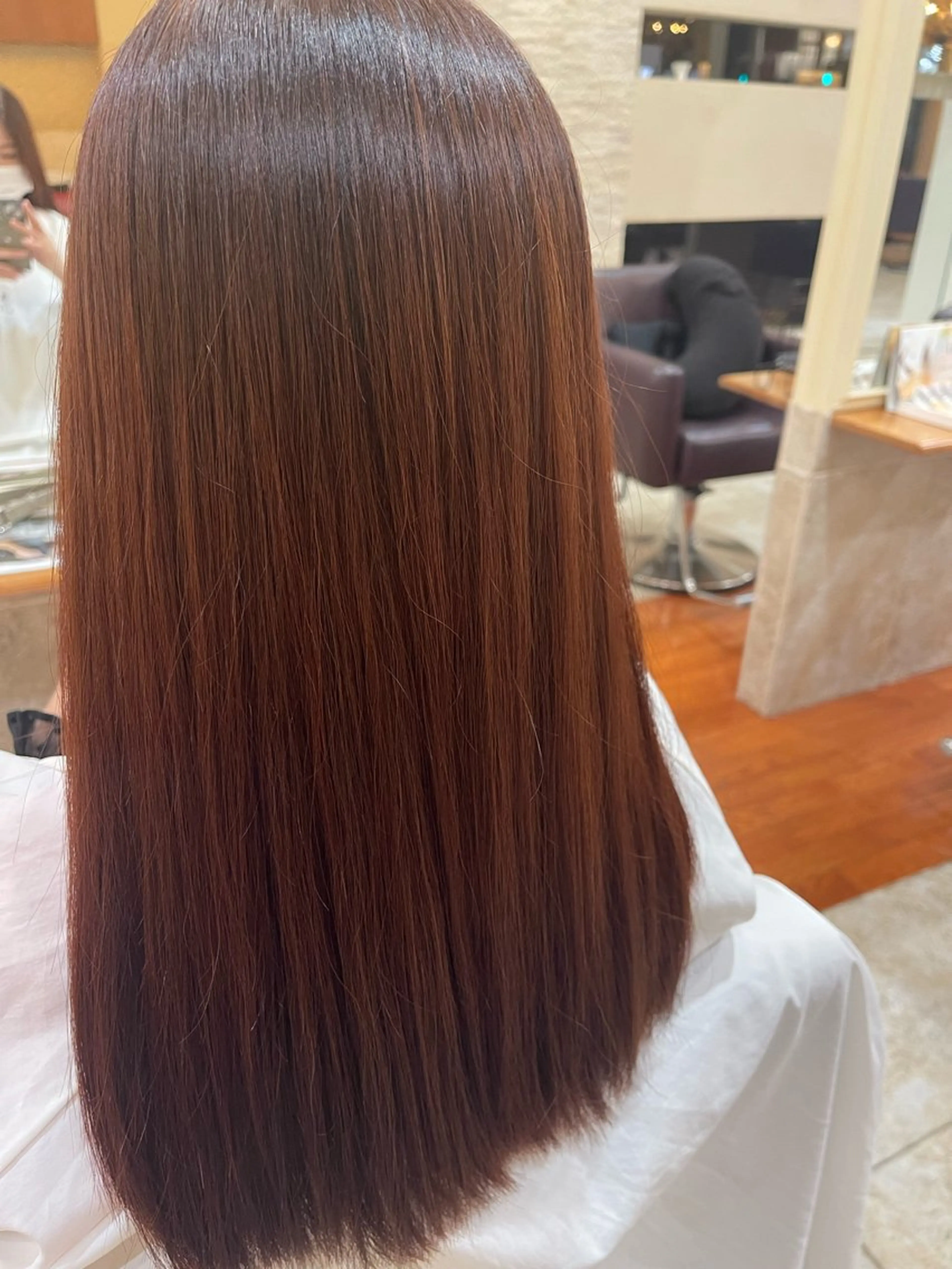 ロング ヘアカラー VENIRE古川店所属・端野七海 縮毛矯正のヘアスタイル