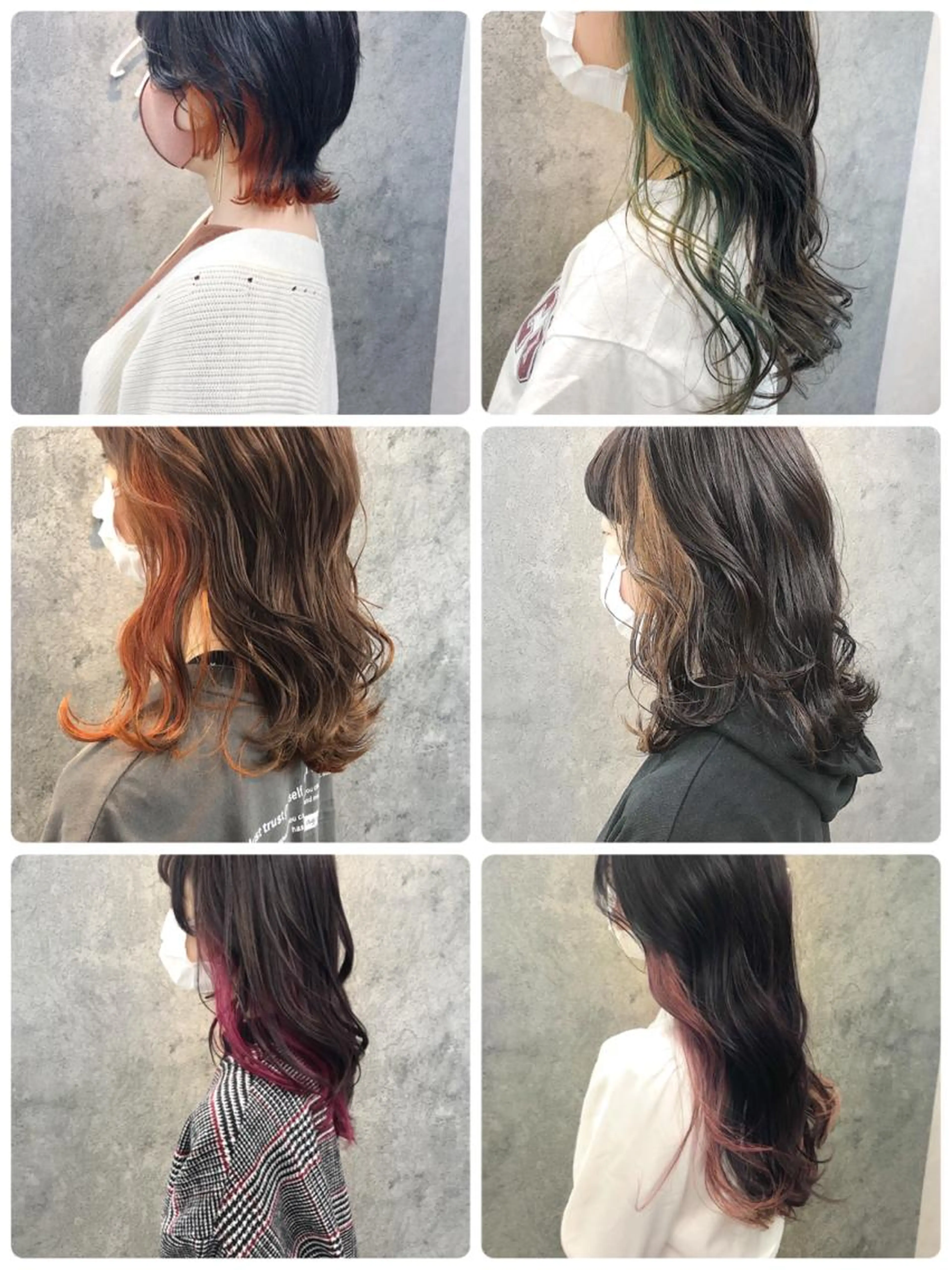 カット +インナーブリーチ(ケアブリーチ使用)+オンヘアカラー+【link】2ステップトリートメント¥14300円の写真