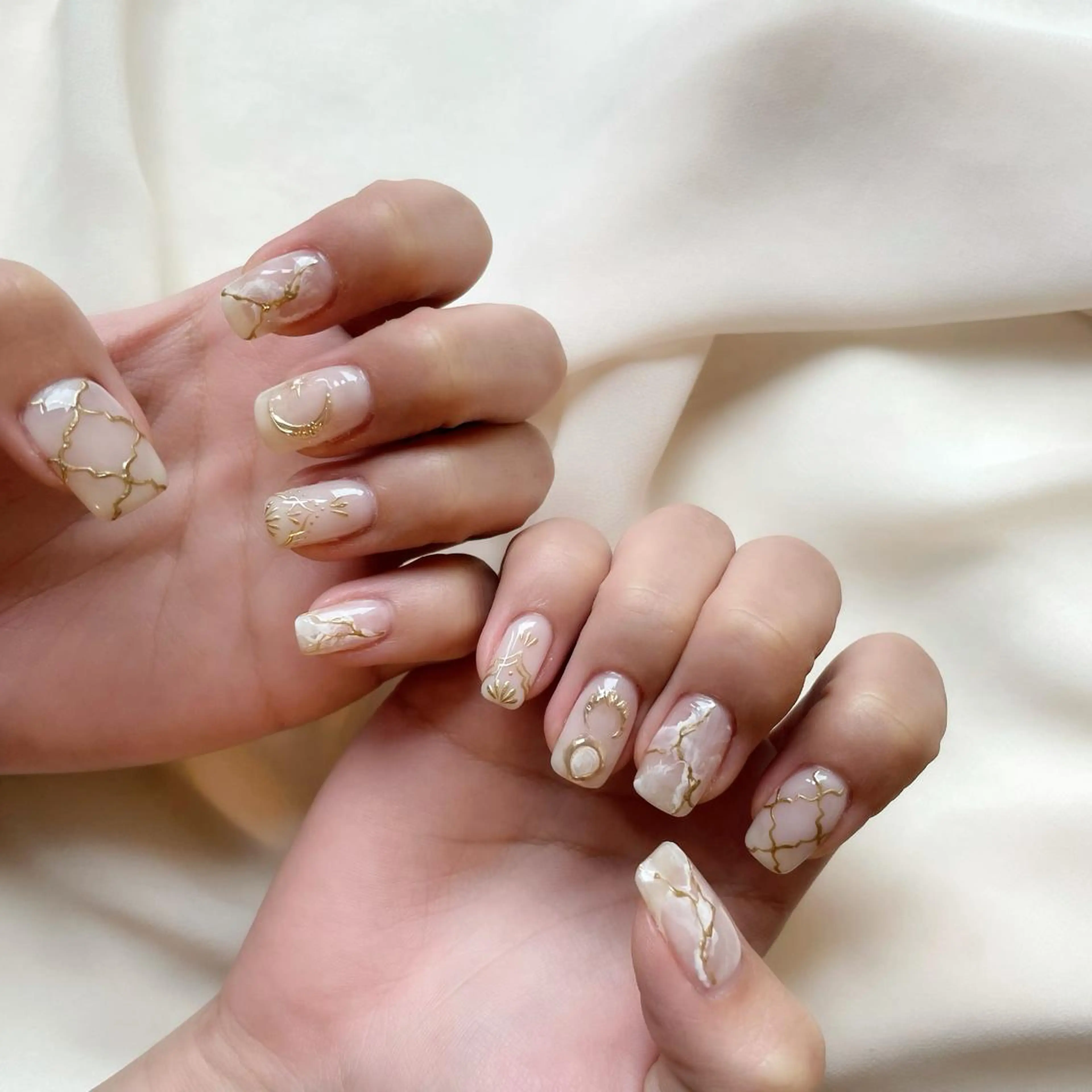 ネイル アートネイル ホワイト ハンドネイル HiMe .のその他イメージ