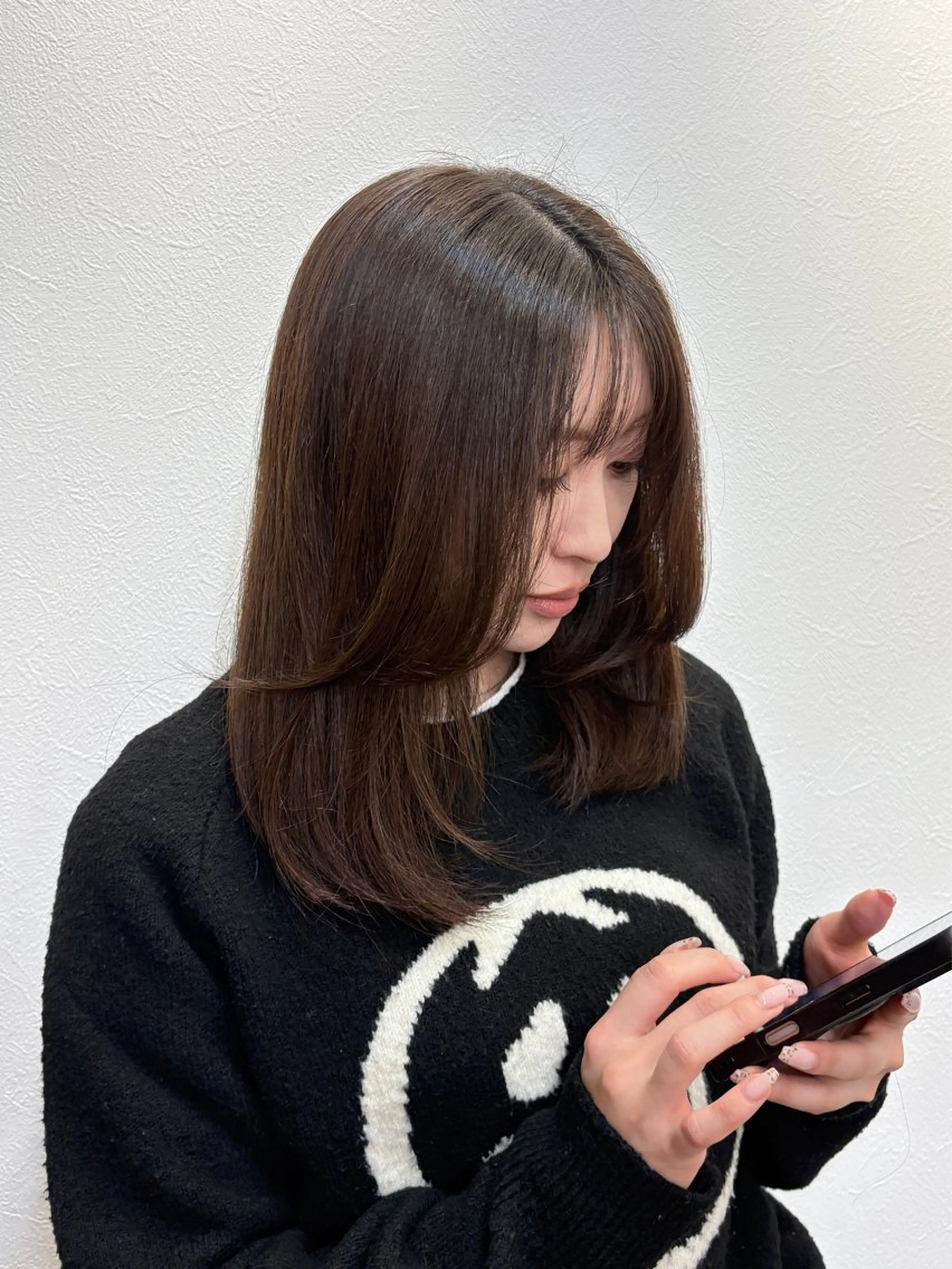 セミロング レイヤーカット カット mille所属・ショート／レイヤー ショートボブのヘアスタイル