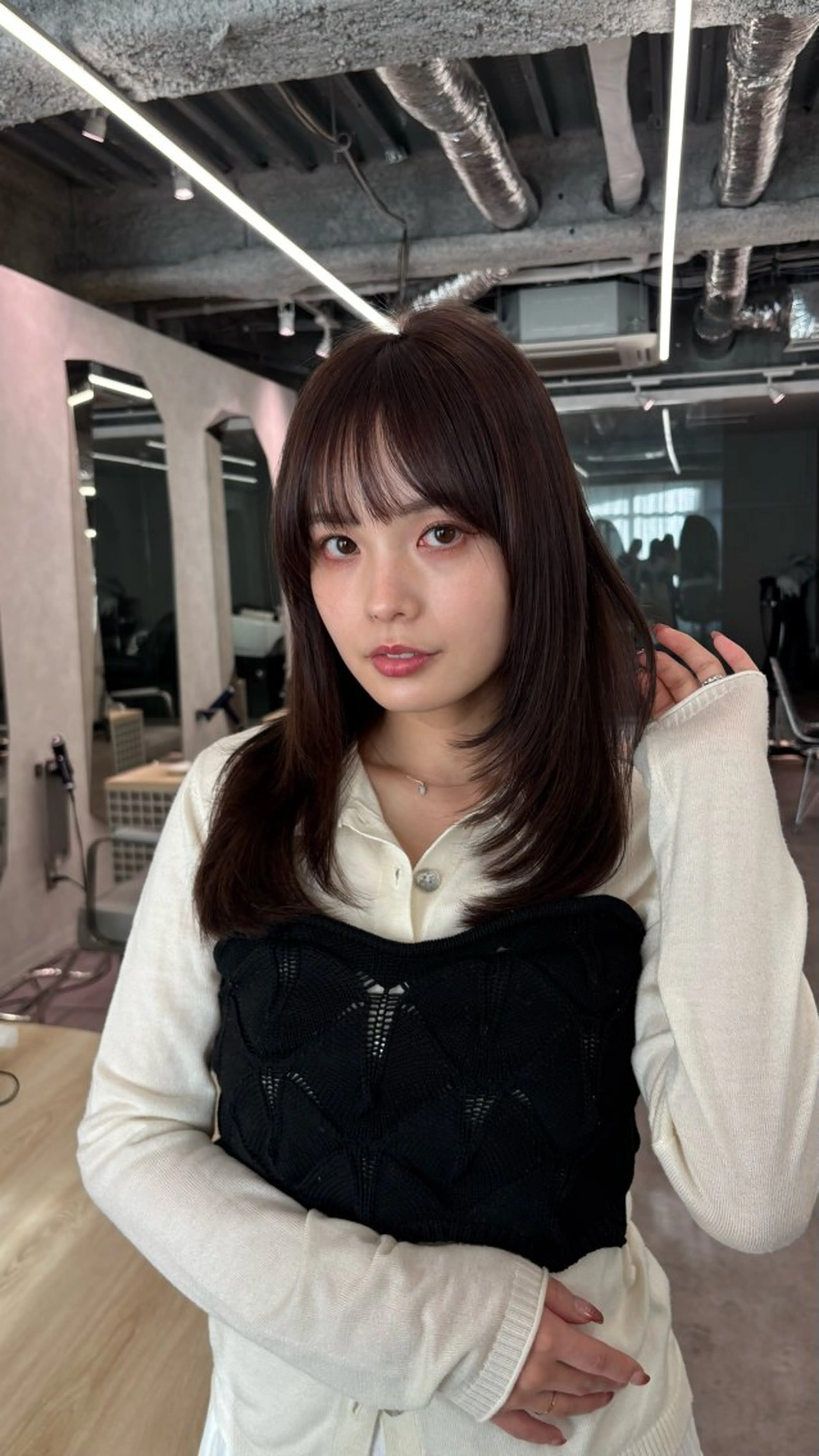 ミディアム 無料カット 募集中🖤/横浜のヘアスタイル